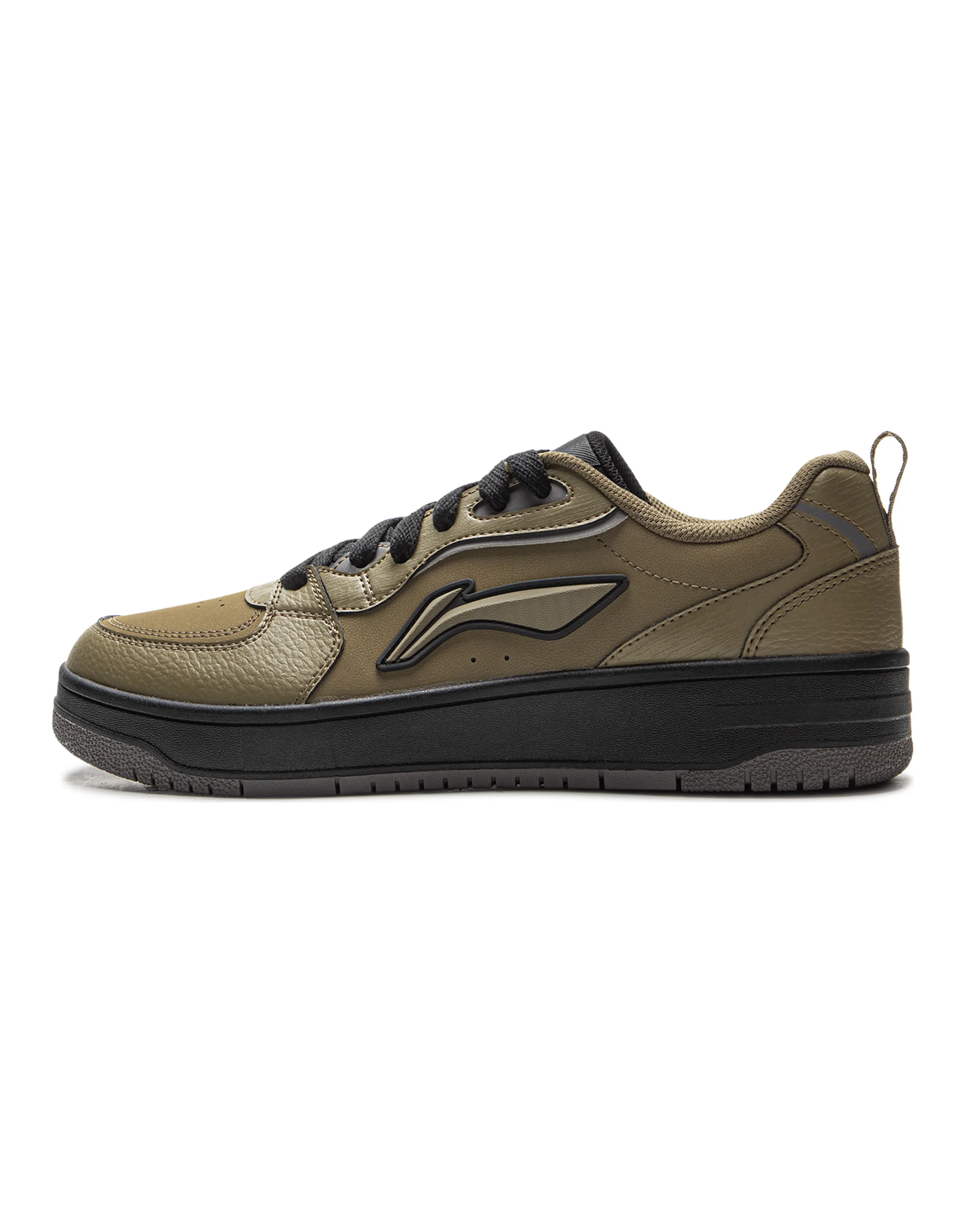 LiNing Tianji Soft Versatile Fashion Trendy Classic Comfortable Thick Platform Heightening Slip-Resistant Cushioned Wear-Resistant Low-Top Sneakers Men's Sour Bean Green