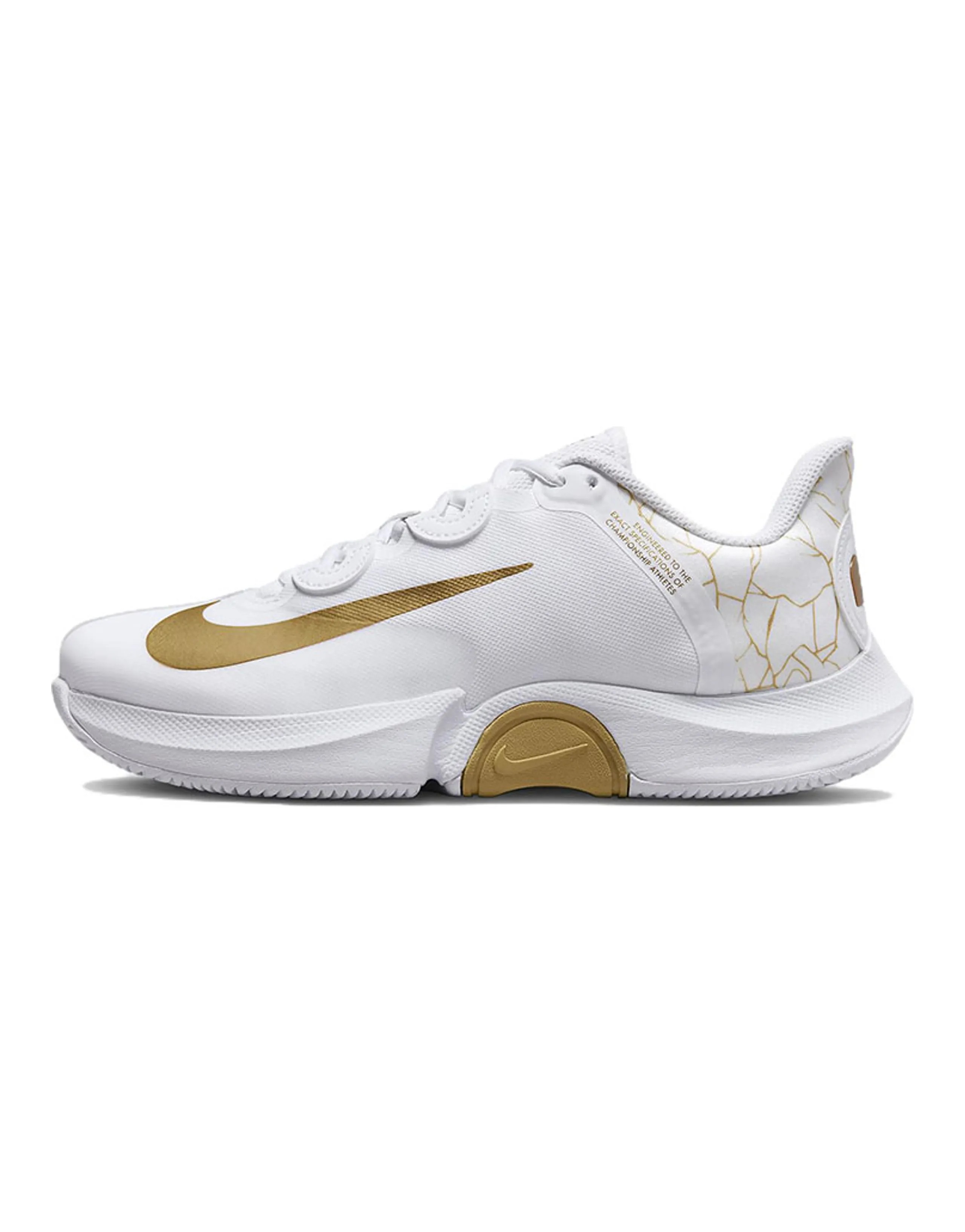 Nike X Naomi Osaka Court Air Zoom Gp Turbo 'White Metallic Gold' Women's