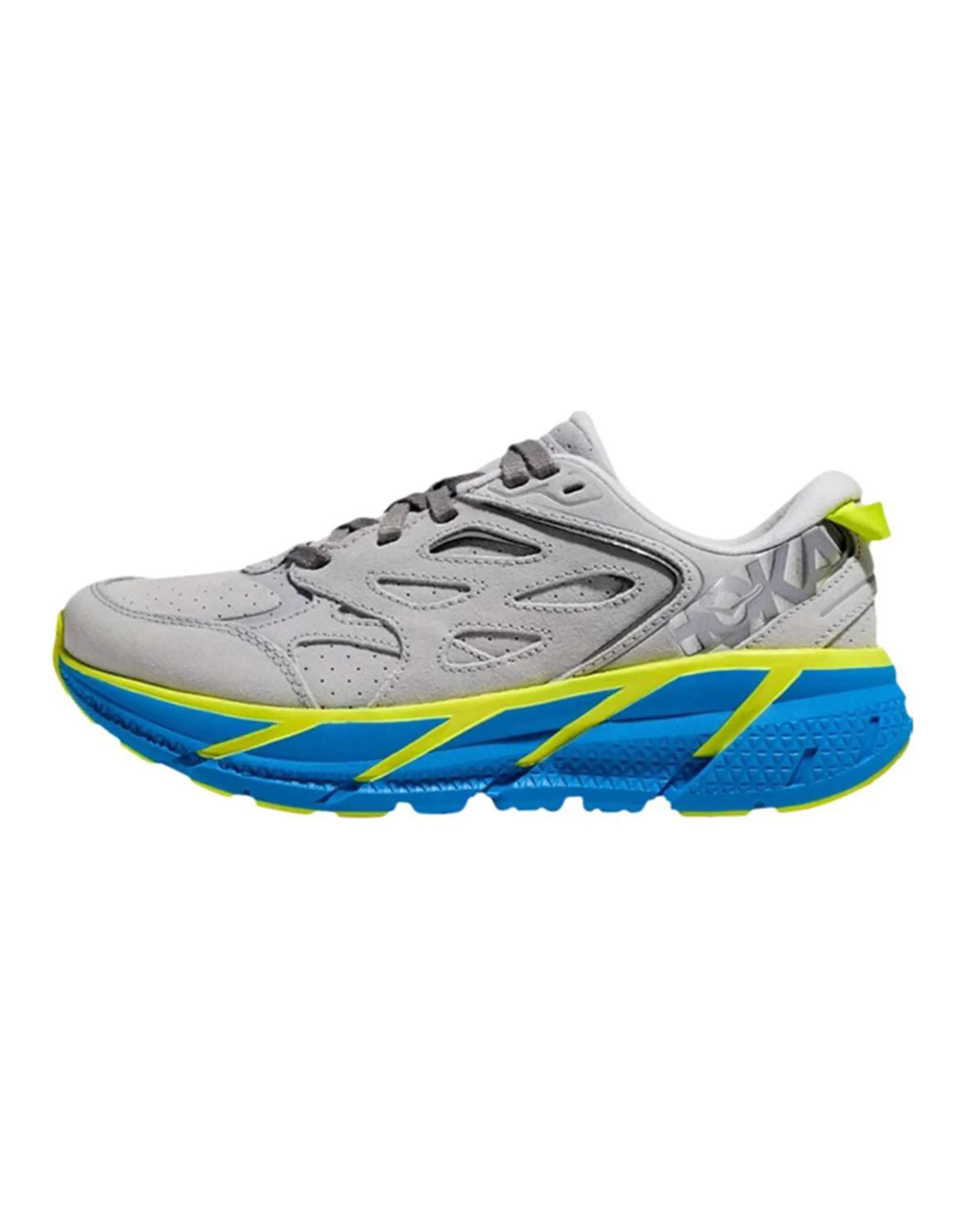 HOKA ONE ONE Clifton L Suede Lunar Rock Diva Blue