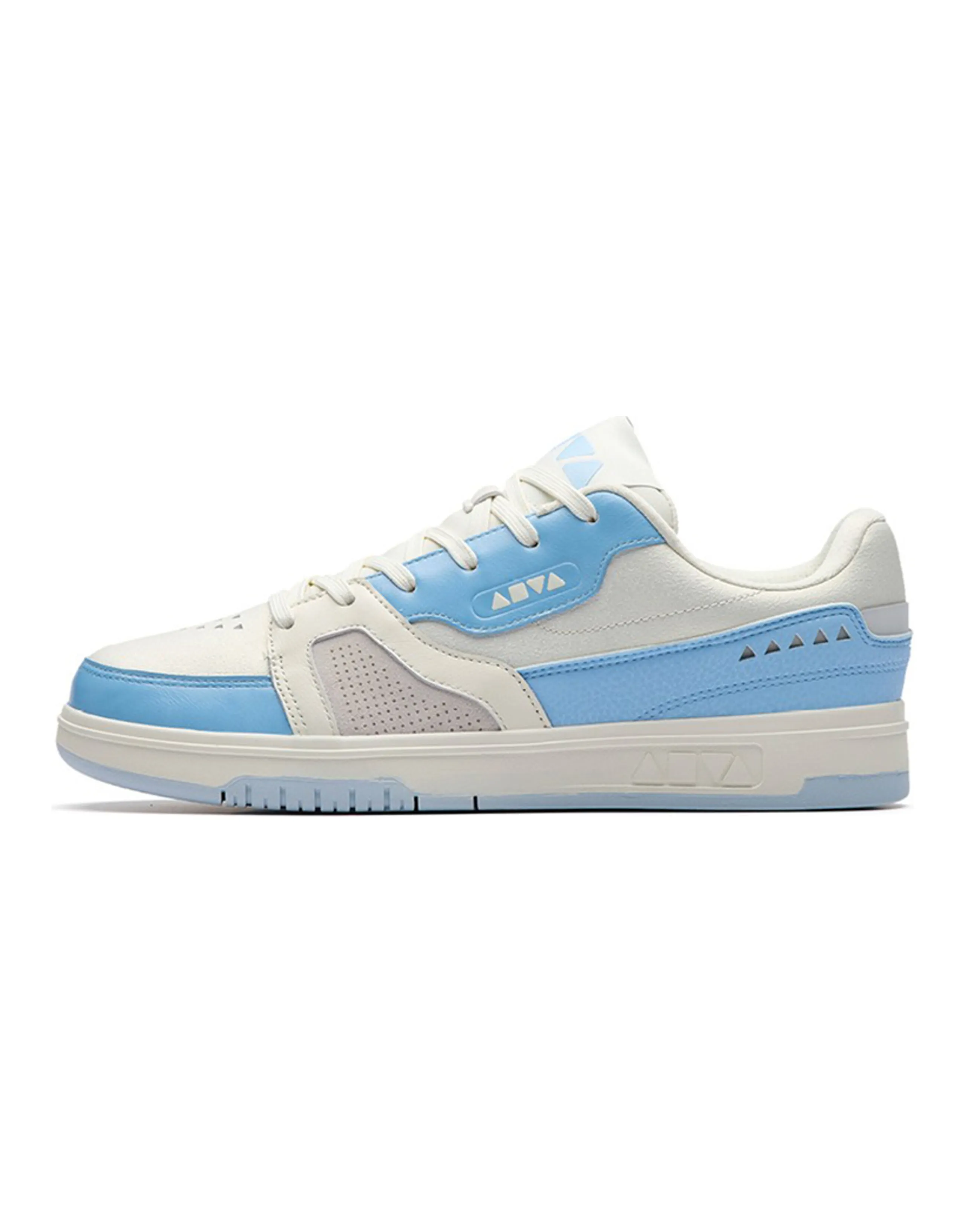 Anta Qiuyou Wear-Resistant Low-Top Skateboard Shoes Men's White Blue