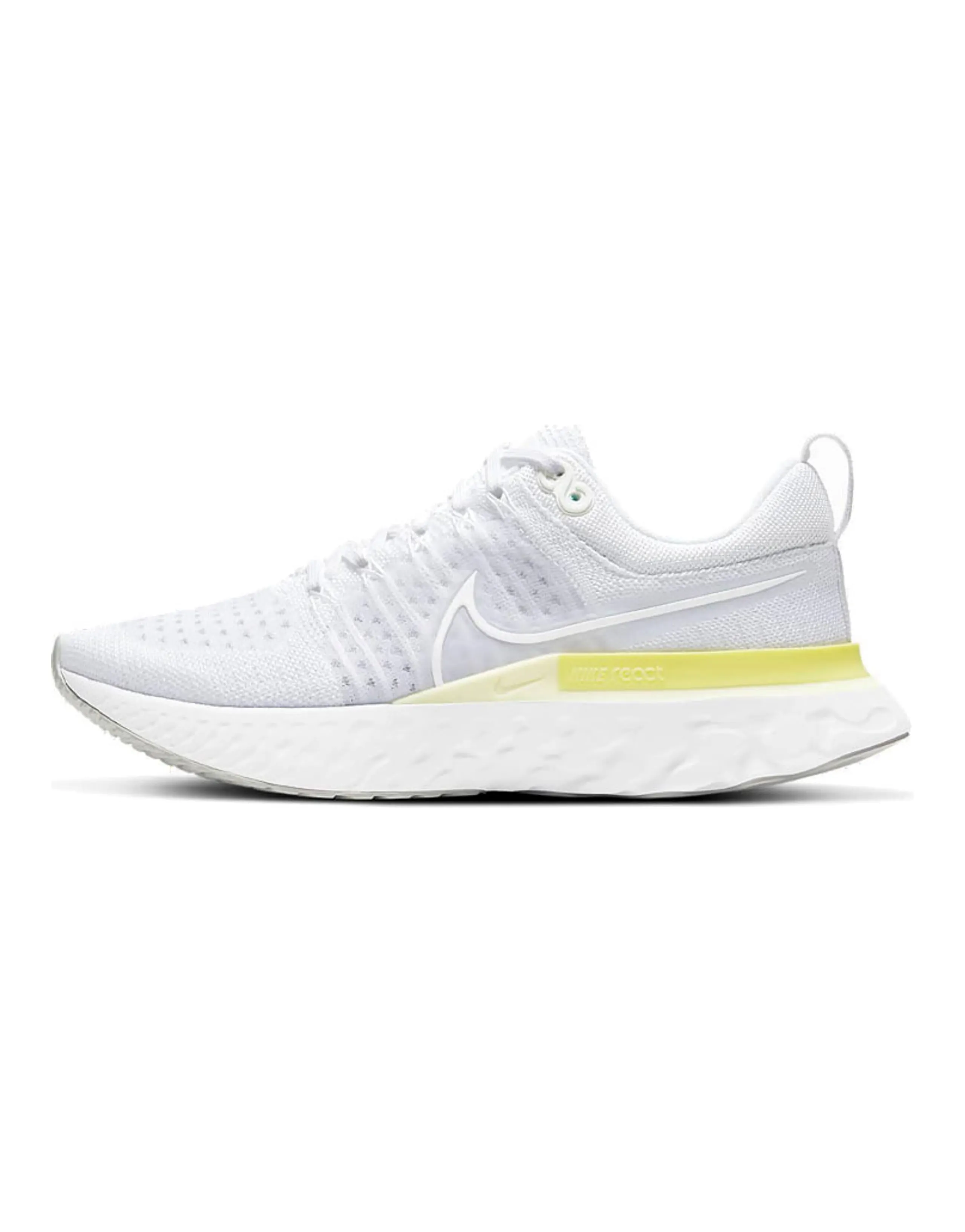 Nike React Infinity Run Flyknit 2 White Light Citron Women's