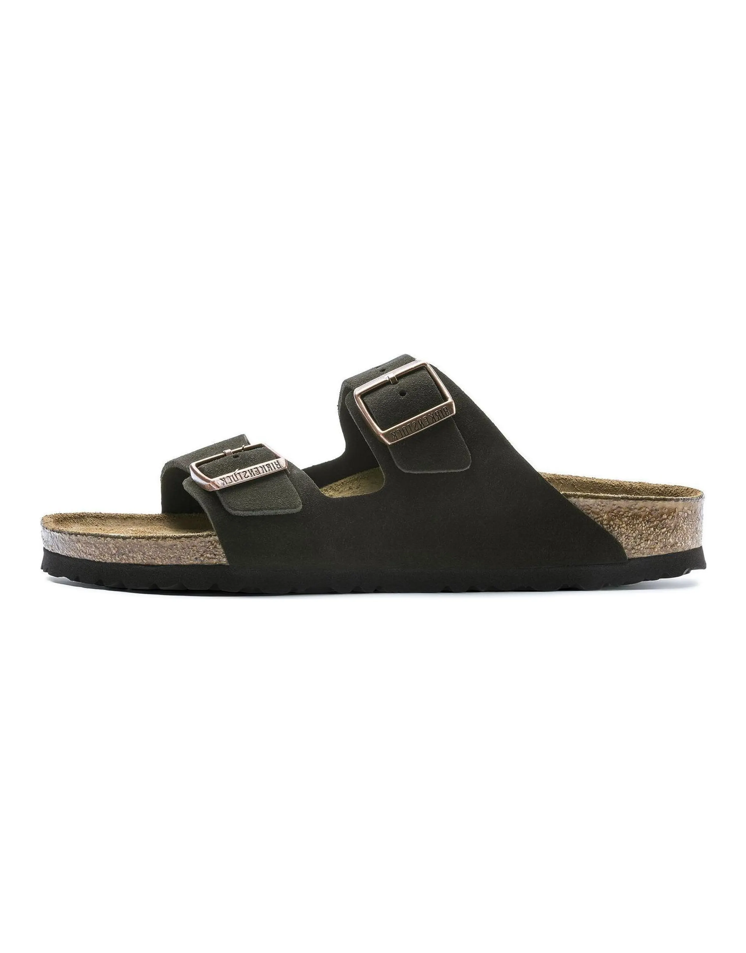 Birkenstock Fashion Trend Rubber Sole Silent Flip Flops Unisex Mocha Narrow