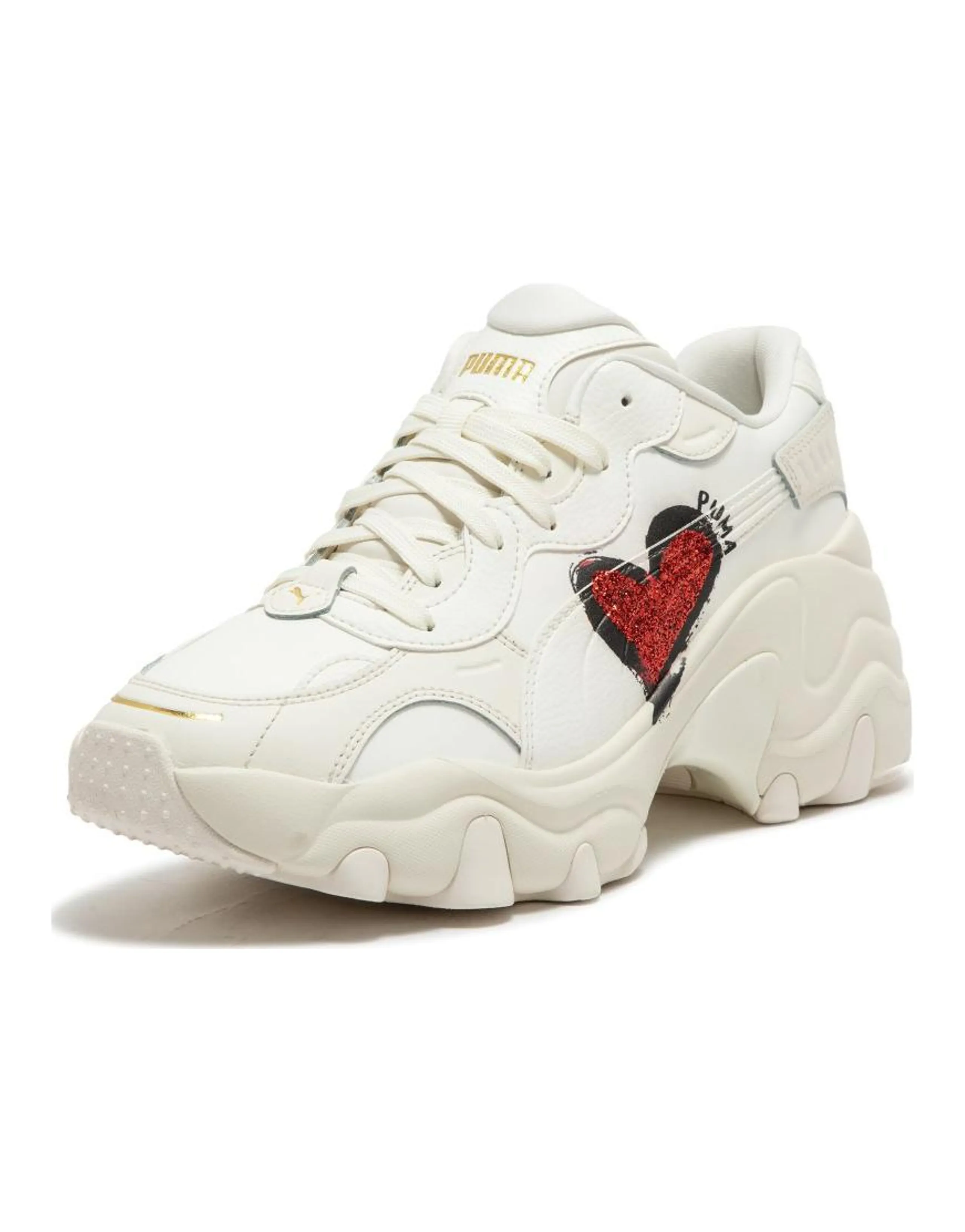 Puma Pulsar Wedge "CN Heart" Frosted Ivory Women's