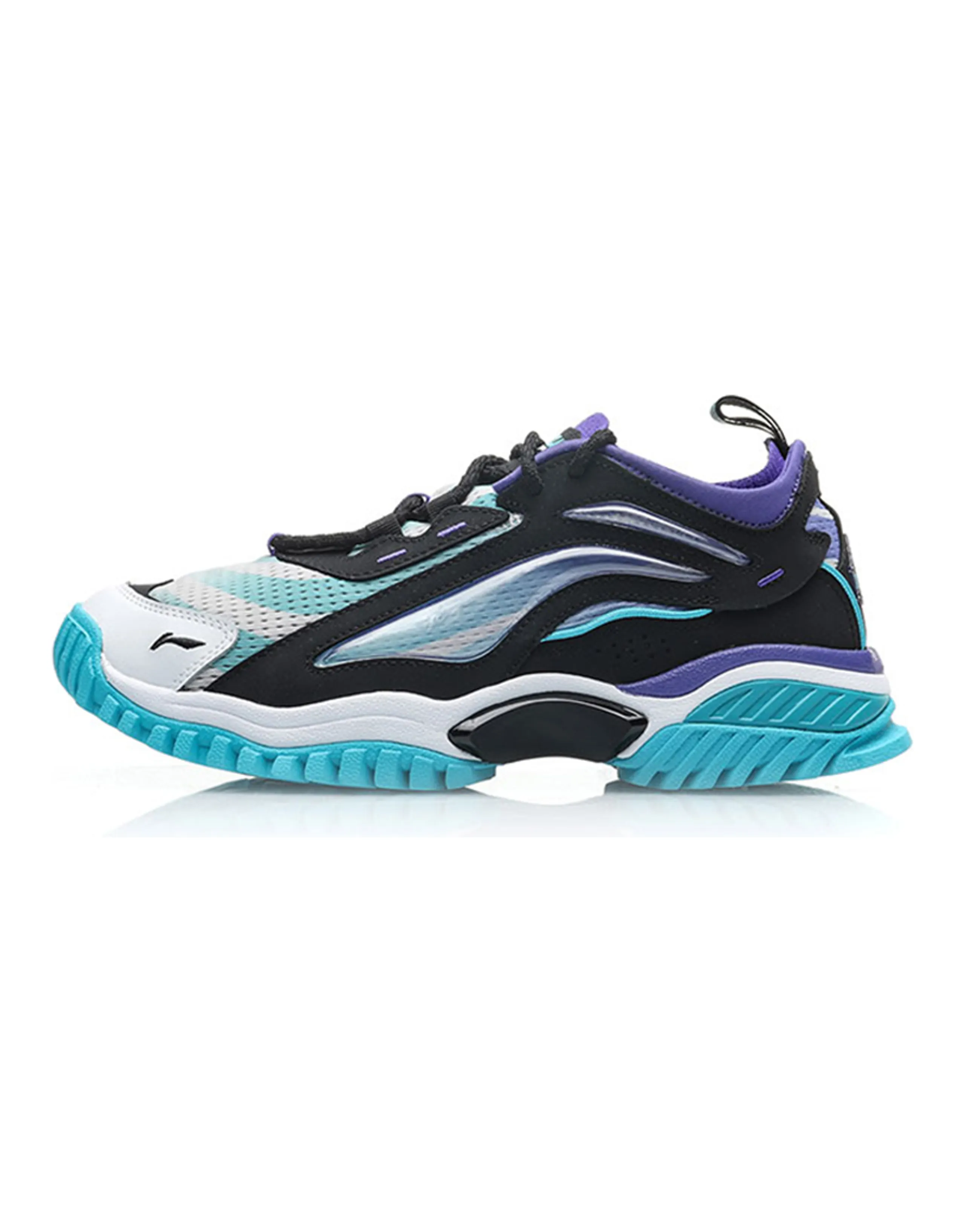 LiNing Aurora Skywalk Bad Five Xlarge Cushioned Slip-Resistant Low-Top Sports Casual Shoes Men's Blue Black