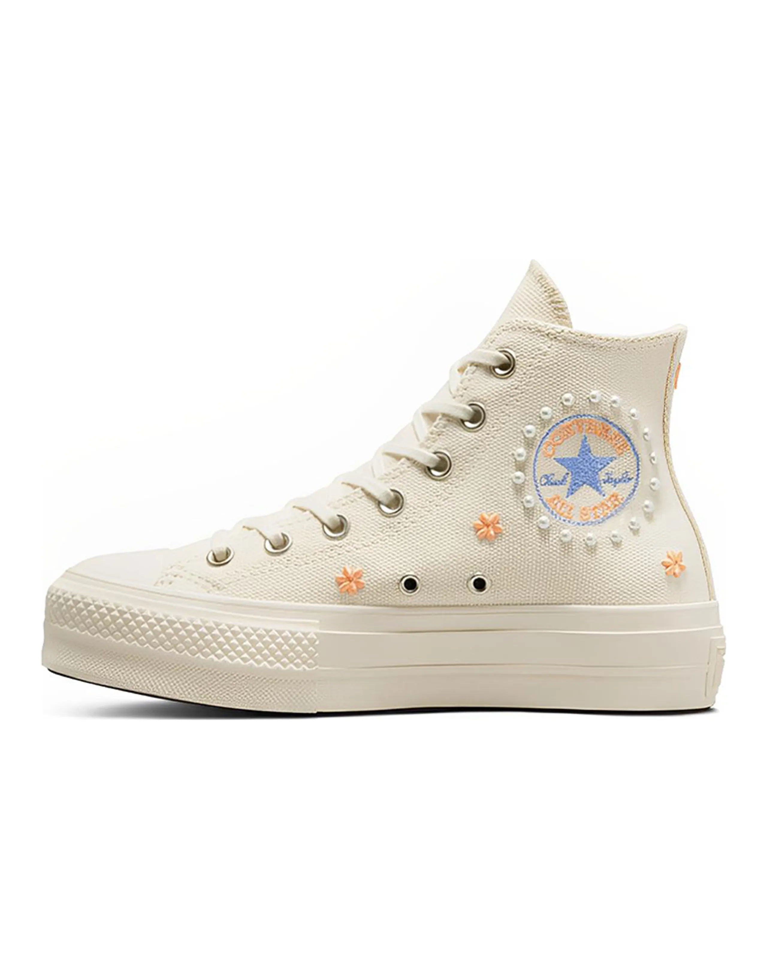 Converse Chuck Taylor All Star Lift Platform Hi Pearls Natural Ivory Women's