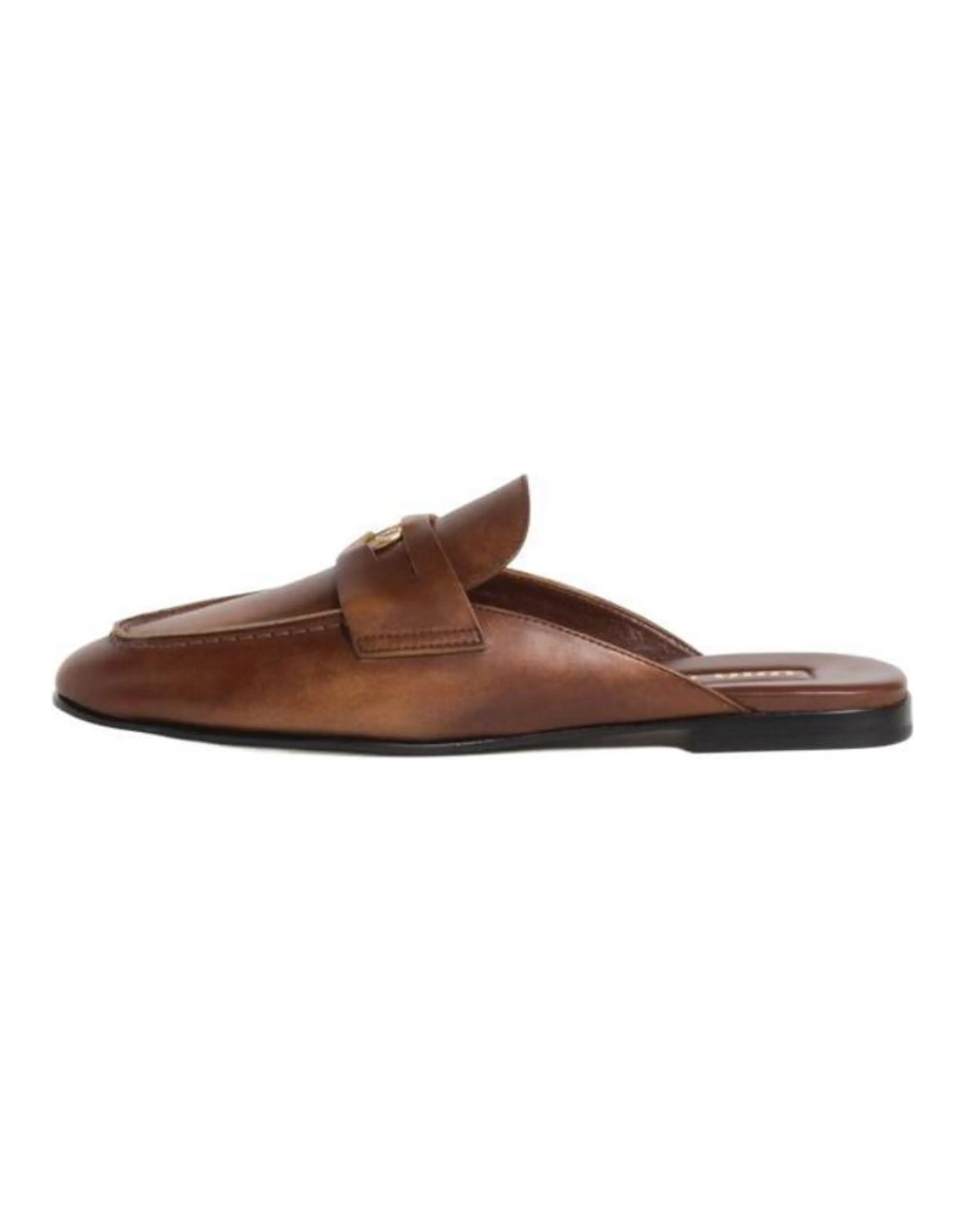 MIU MIU Wrap-toe Slippers Women's Brown