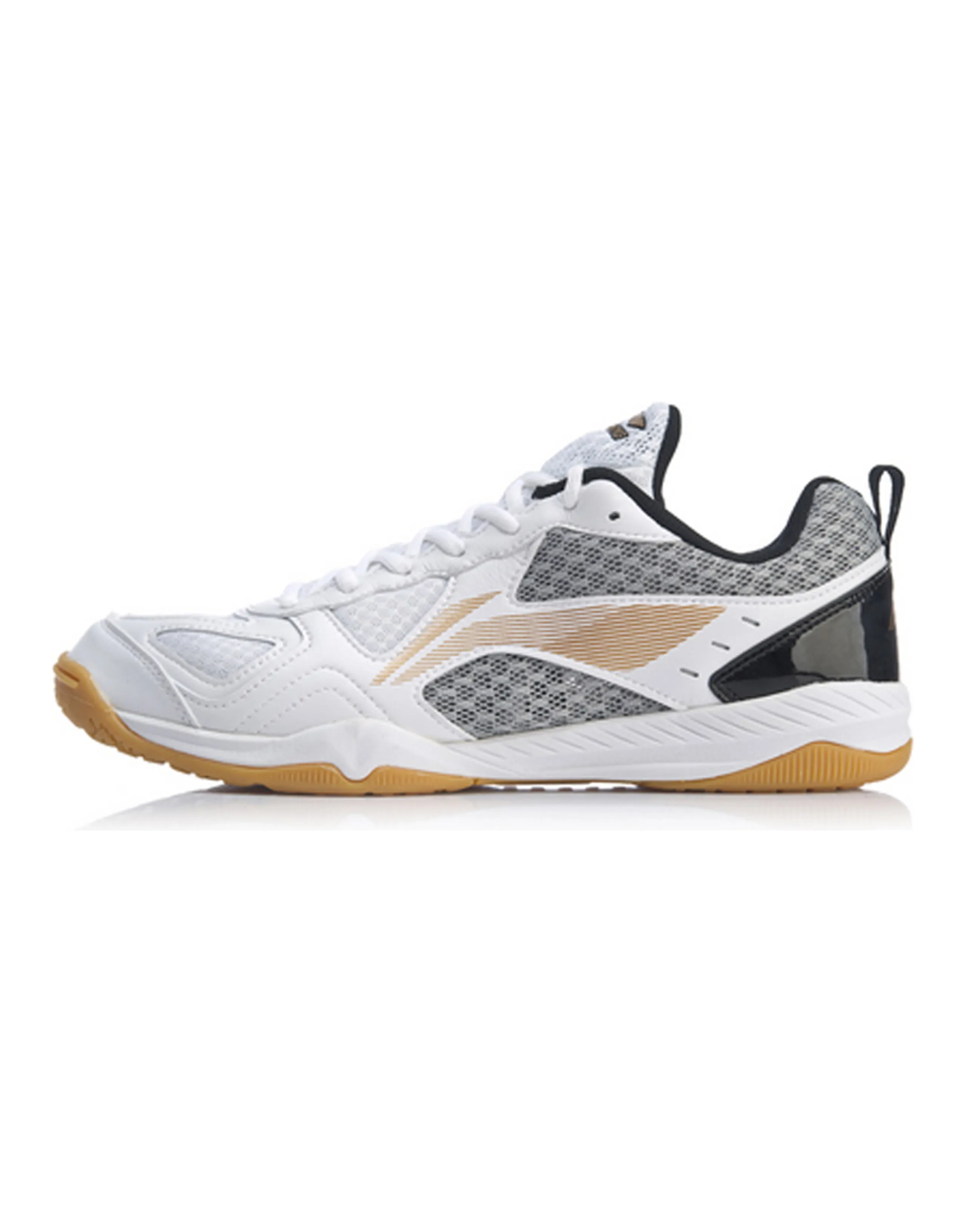 LiNing Durable Breathable Low-Top Table Tennis Shoes Men's Black White