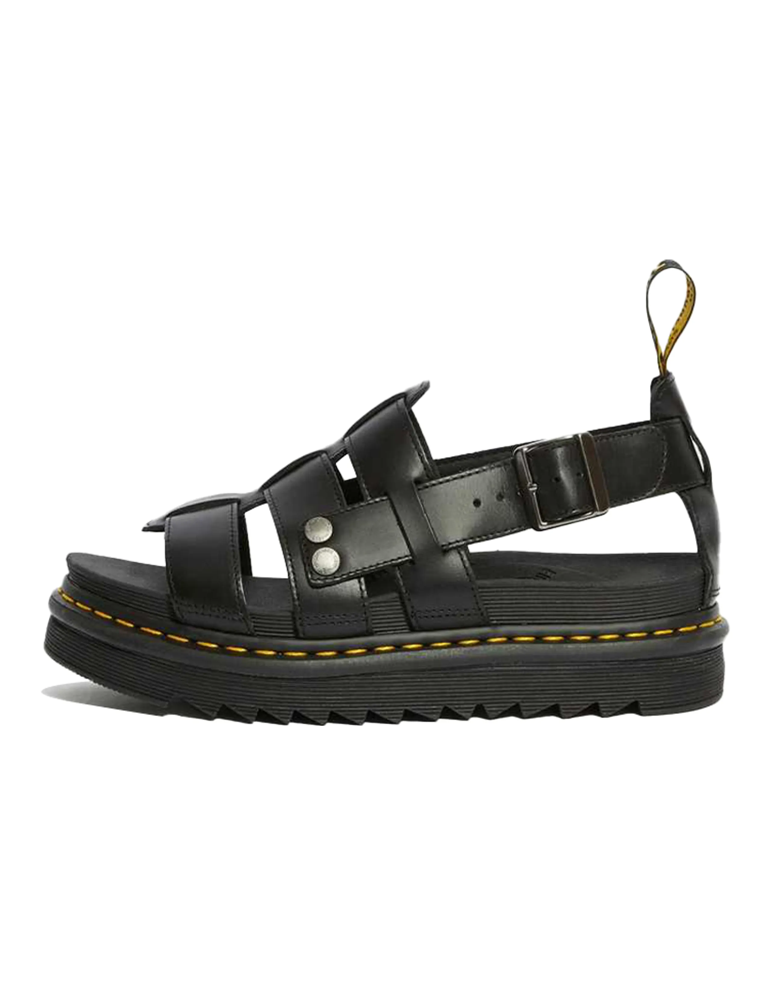 Dr.Martens Terry Leather Black Sandals