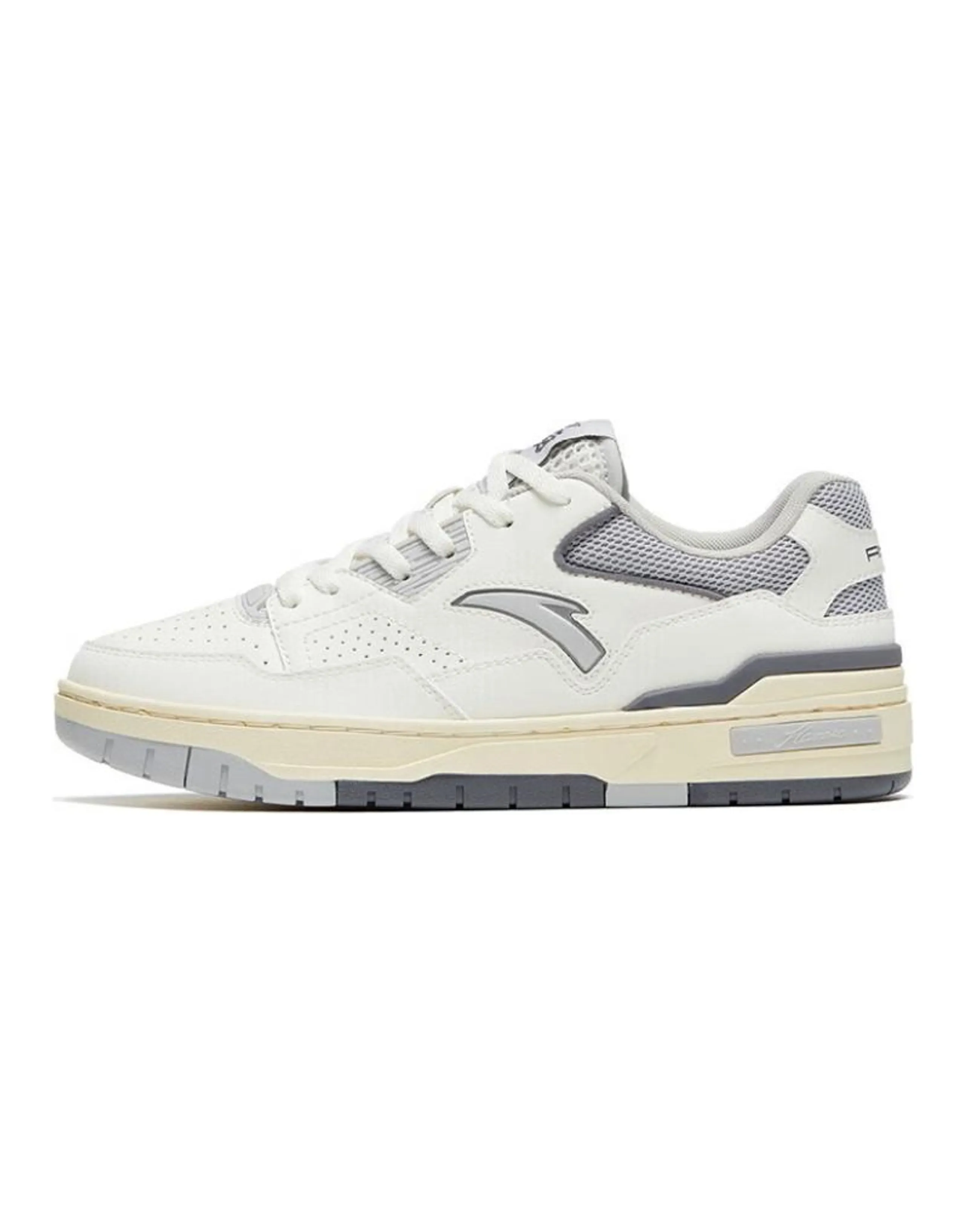 Anta Flame 4.0 Anti-Slip Wear-Resistant Low-Top Skateboard Shoes Women's White Gray