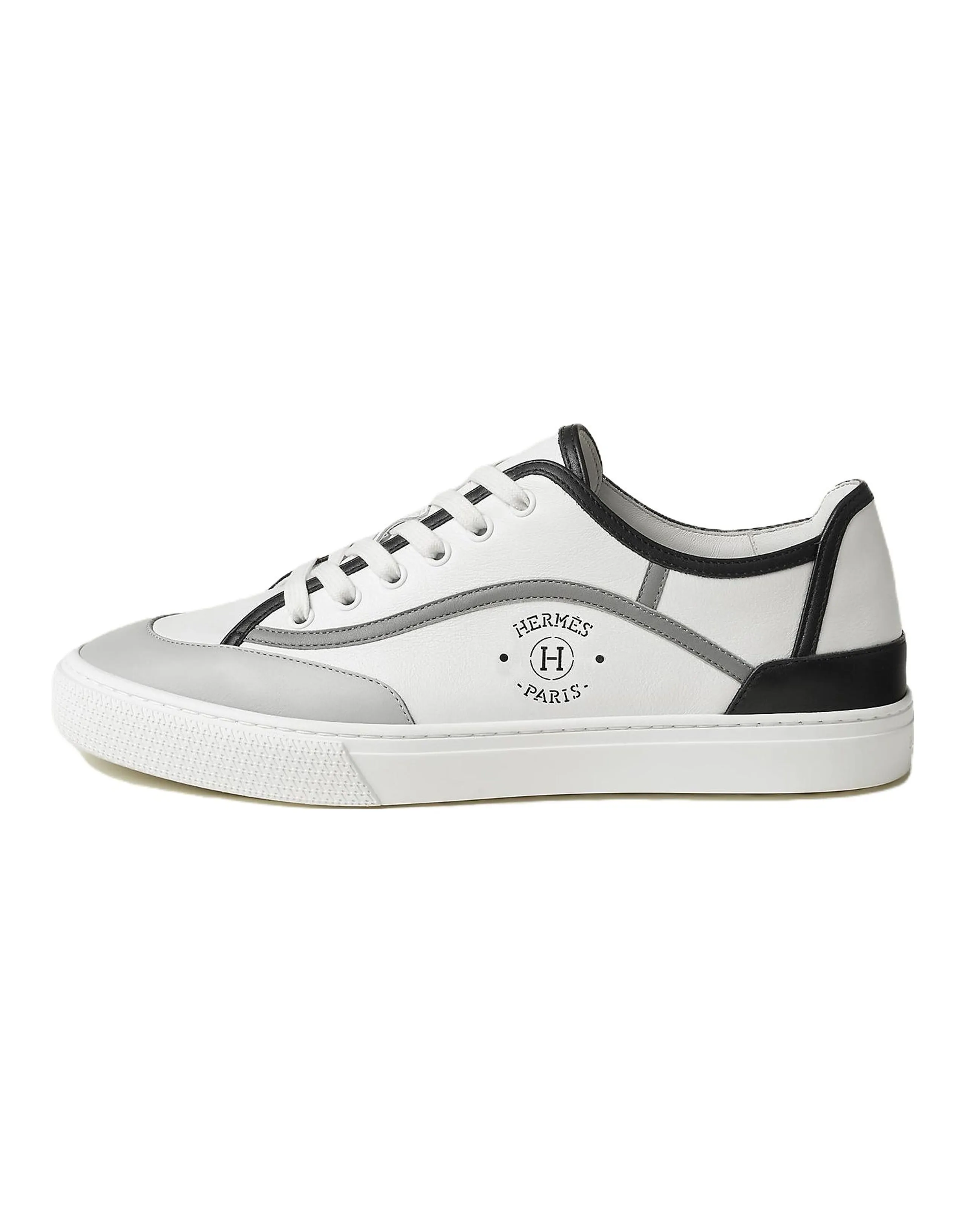 HERMES Get Low Top Stylish Skateboarding Shoes Men's White Gray