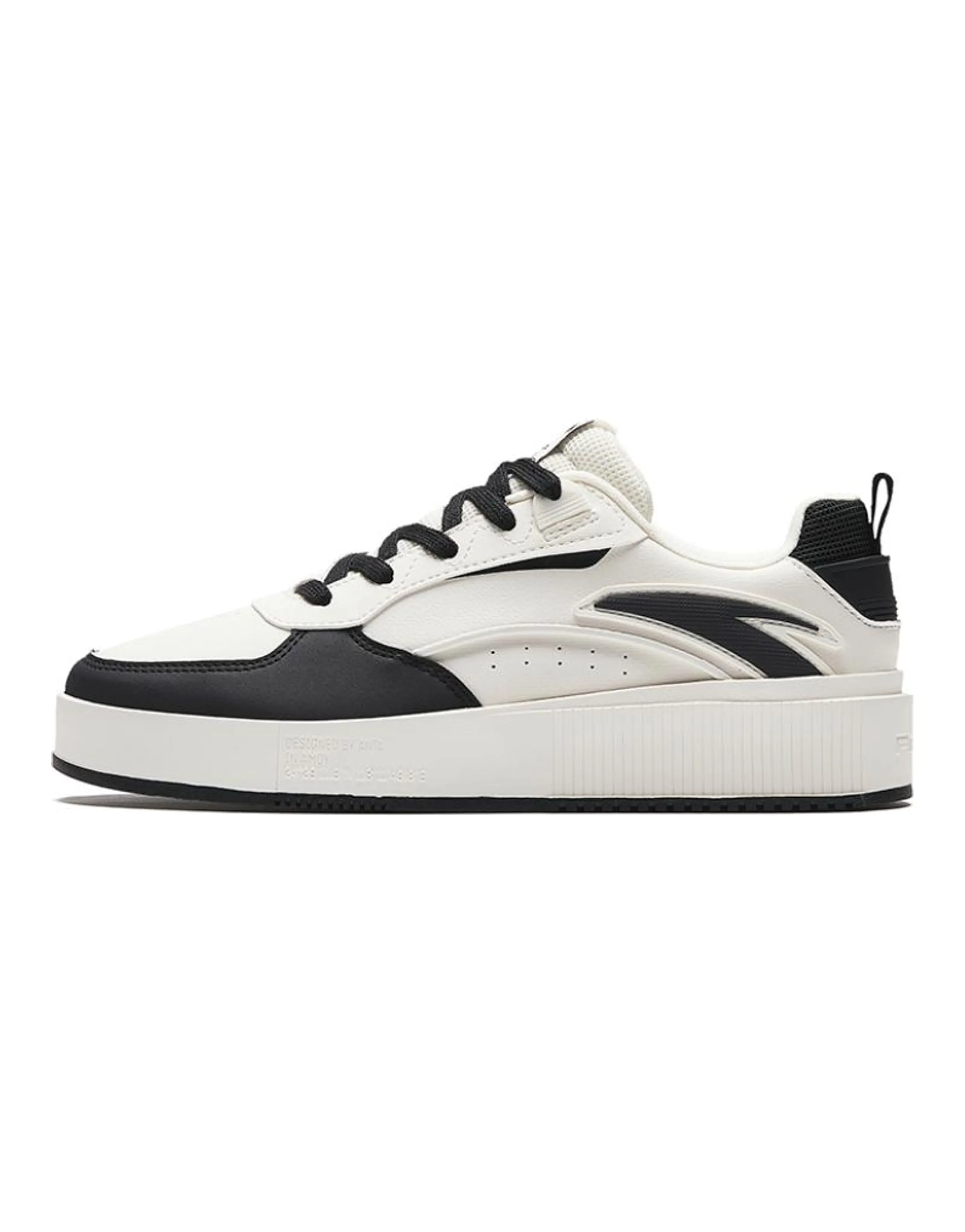 Anta Milk Lid 2 Cushioning Low-Top Skateboard Shoes Women's Black White