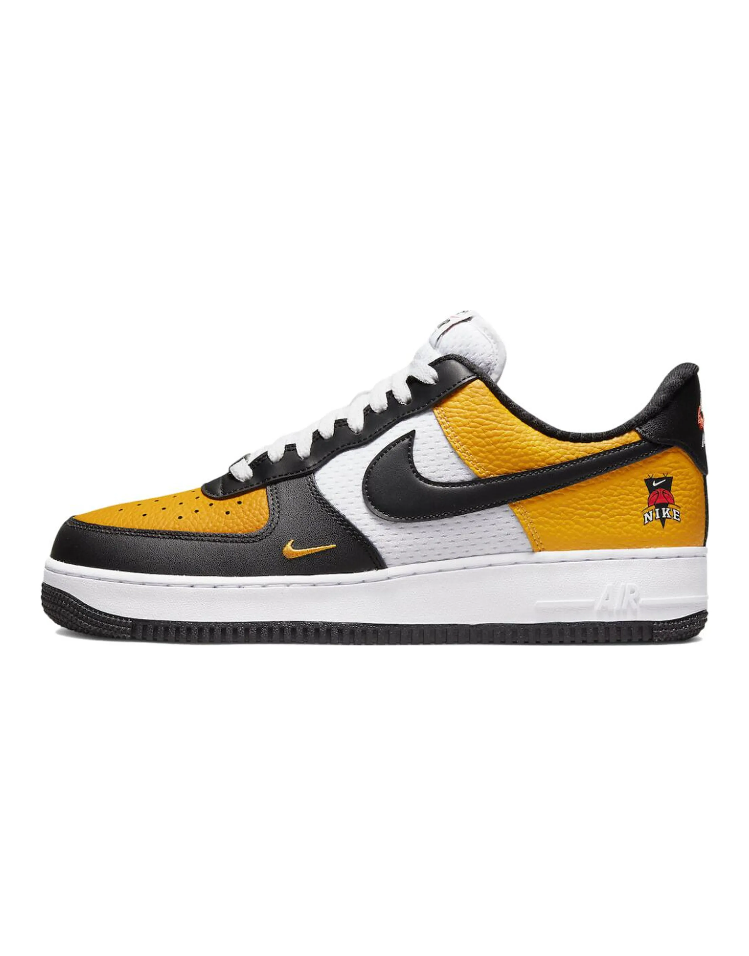 Nike Air Force 1 Low '07 LV8 Black Gold Jersey Mesh
