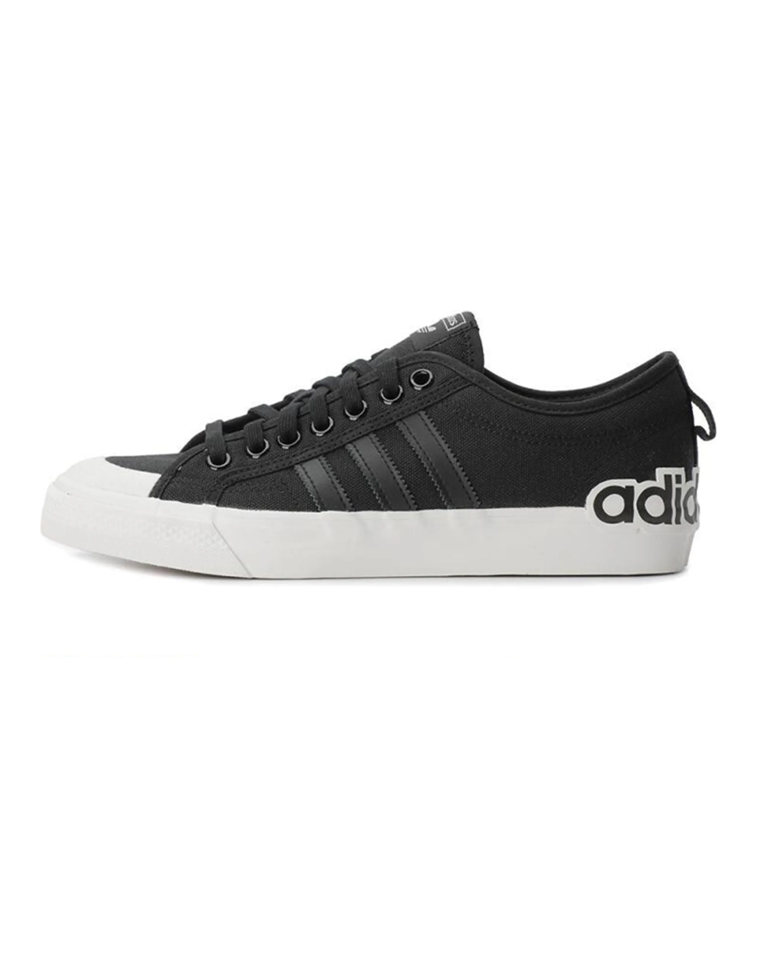 Nizza Adidas Originals 'Oversize Heel Logo - Core Black Gum'