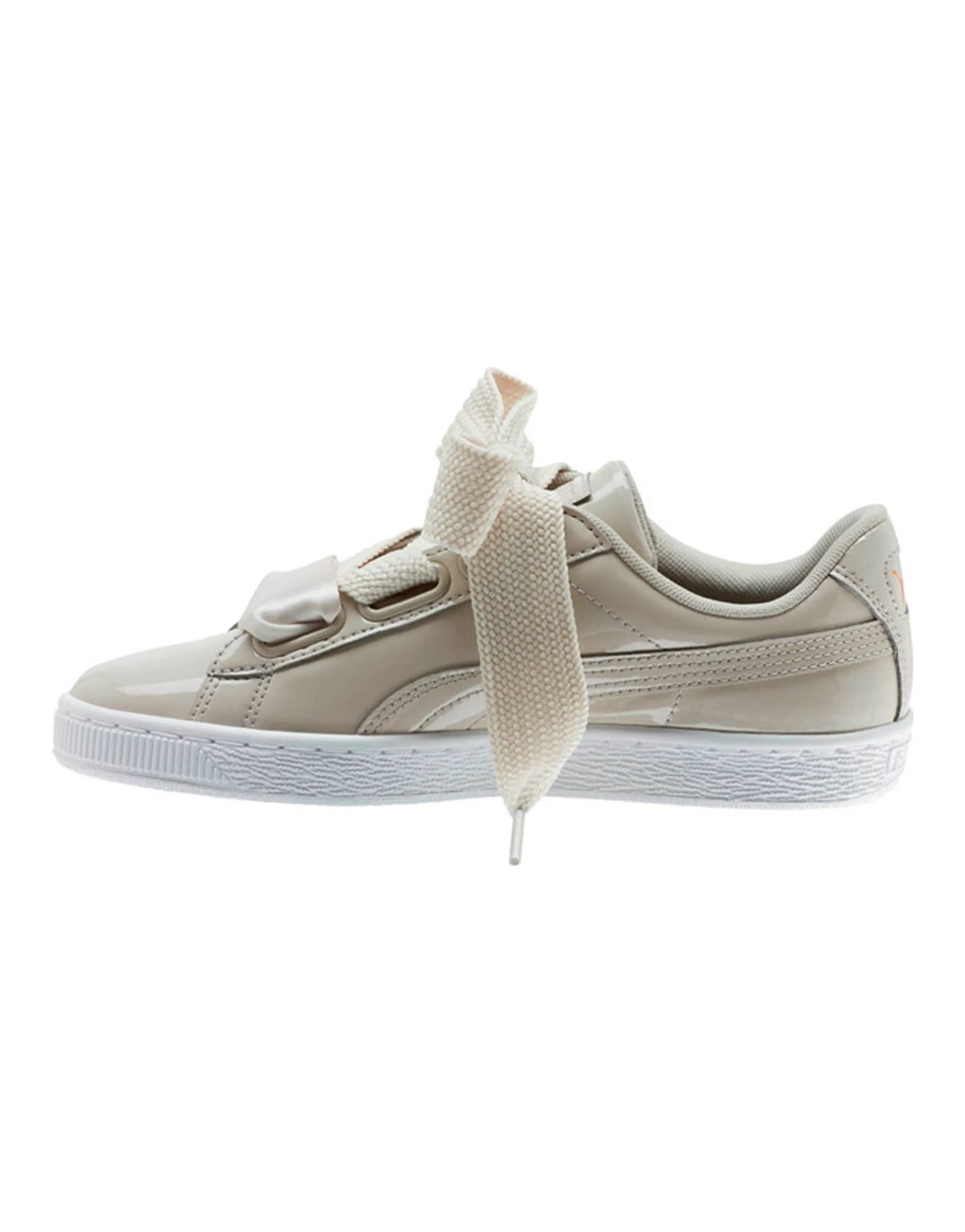 PUMA Basket Heart Patent 'Silver Grey' Women's
