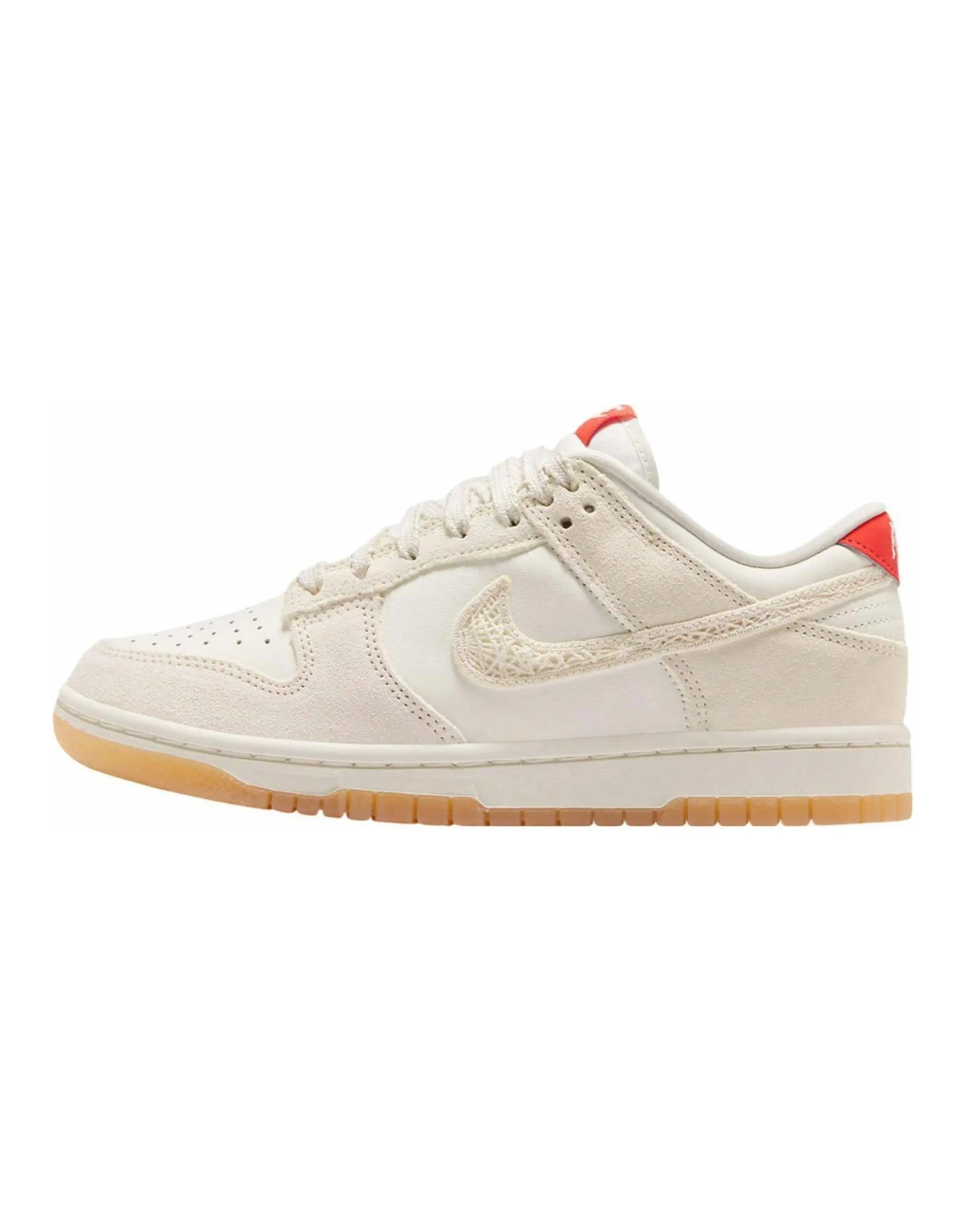 Nike Dunk Anti-Slip Wear-Resistant Low-Top Skateboard Shoes Women's Ecru
