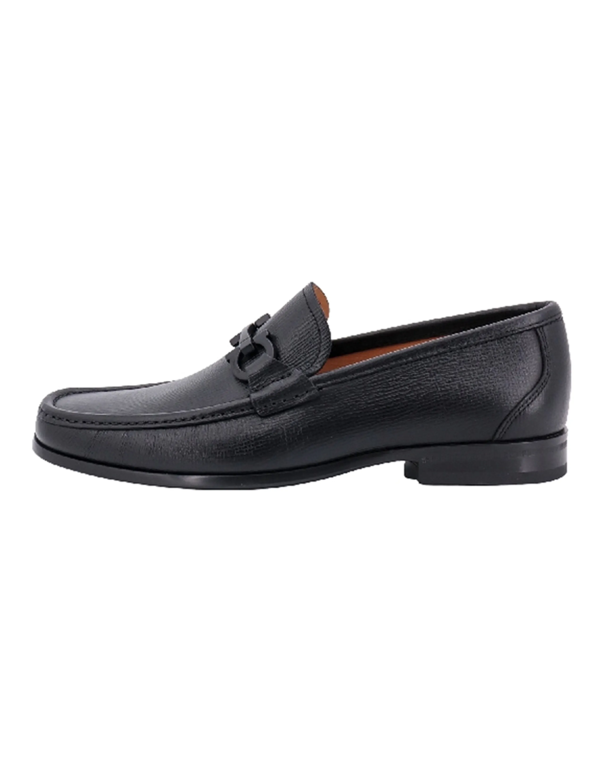 FERRAGAMO Almond-toe Leather Loafers