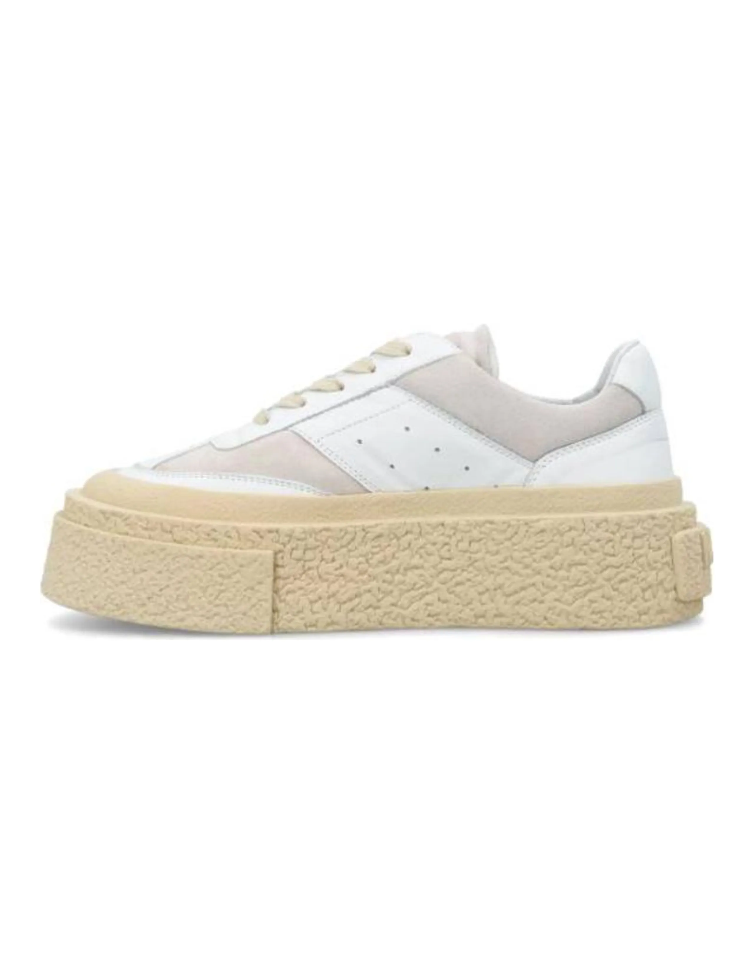 MM6 Maison Margiela Panelled Lace Up Sneakers Women's