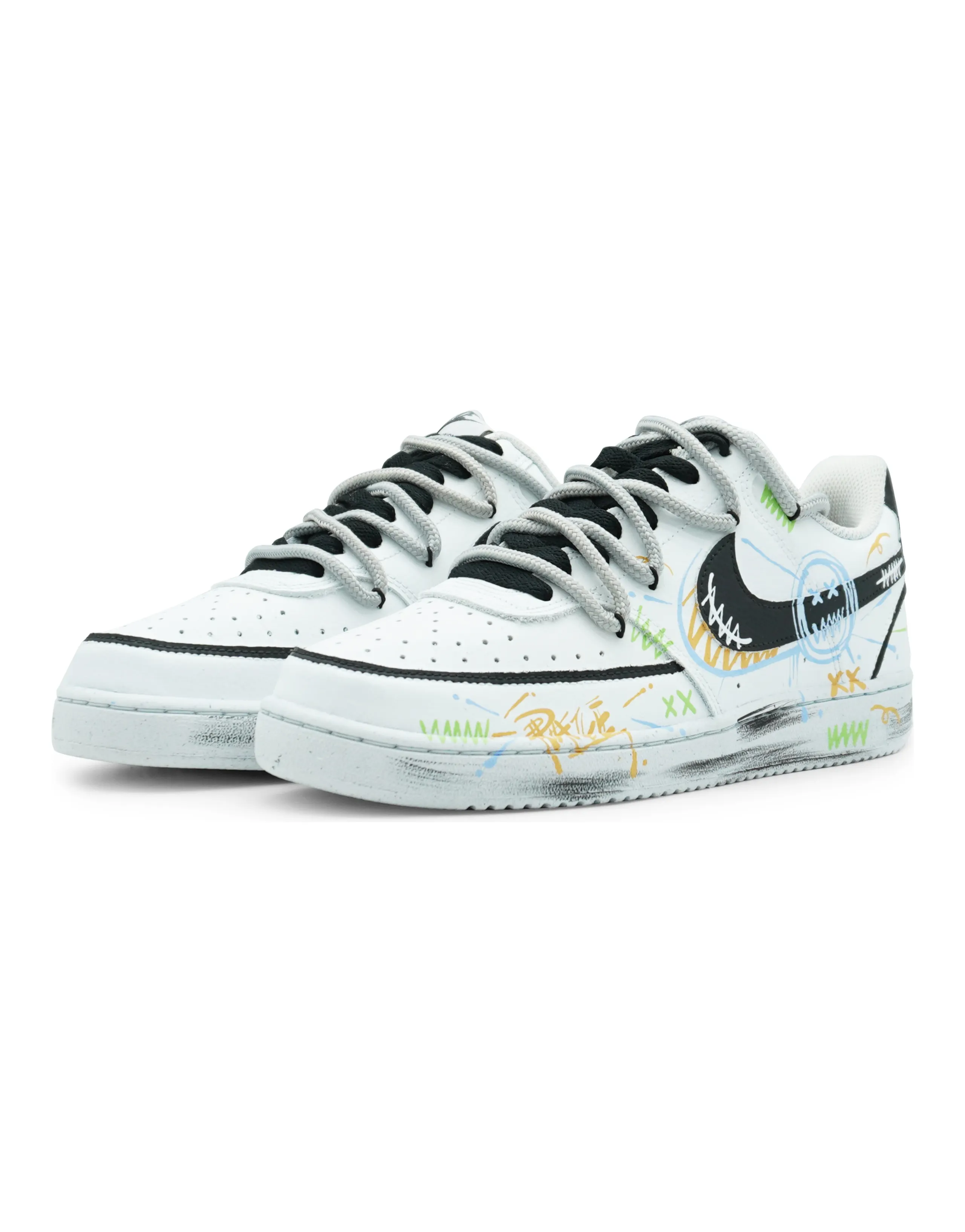 Nike Court Vision 1 Wear-resistant And Lightweight Low-Top Skateboard Shoes Men's White