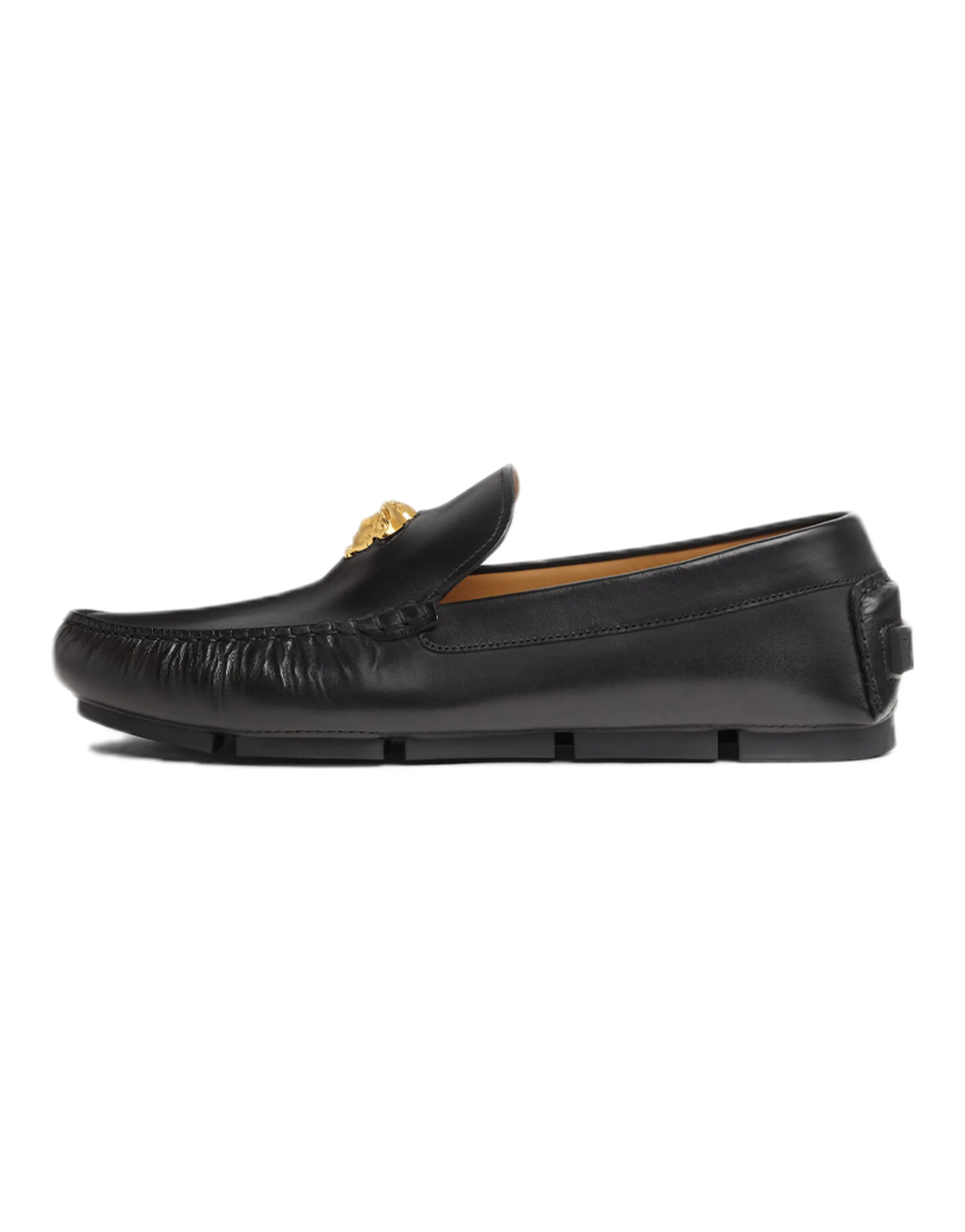 VERSACE La Medusa Driver Loafer 'Black Gold'