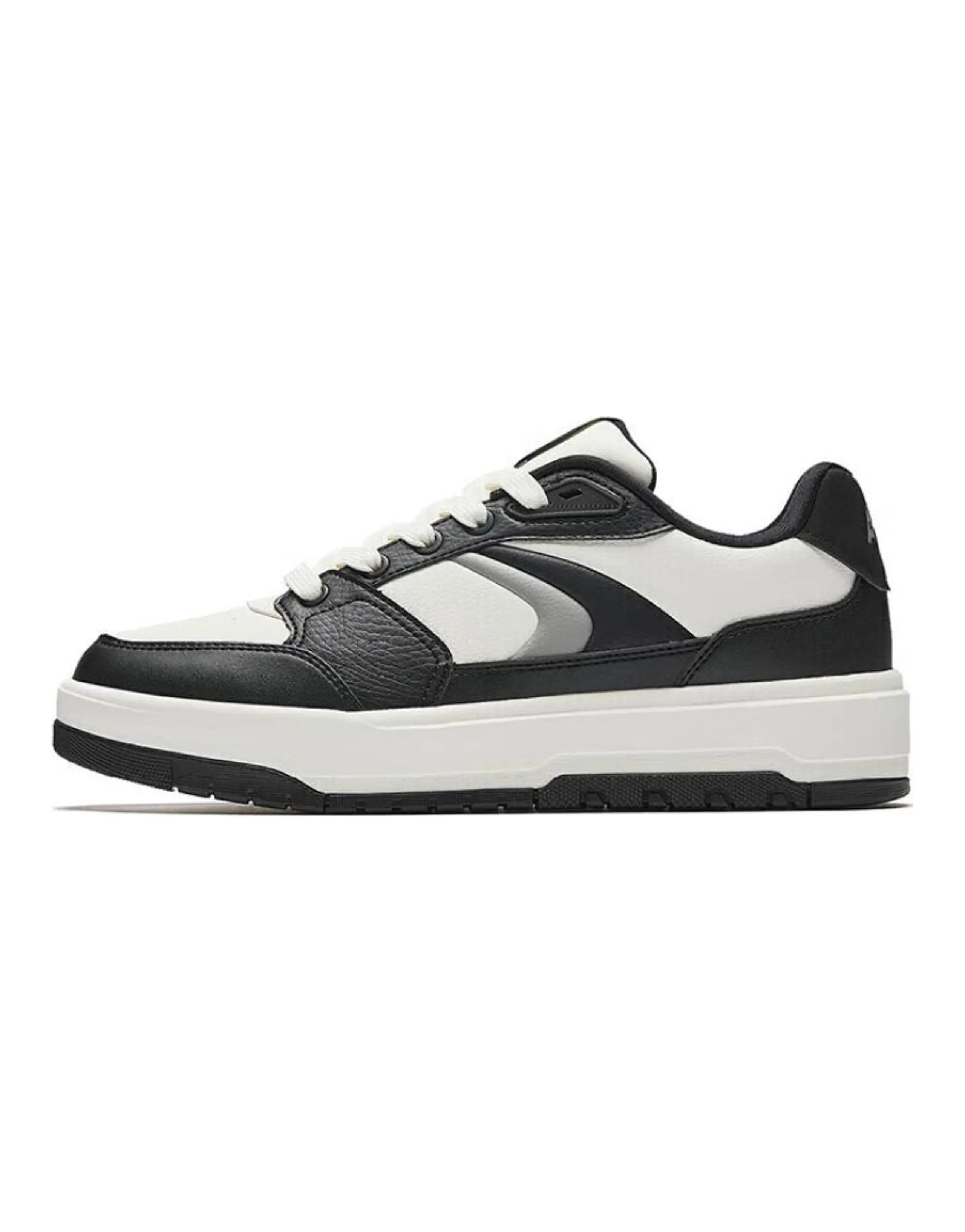Anta 982 Moon Shadow Comfortable Versatile Anti-Slip Wear-Resistant Wrap-Around Low-Top Sneakers Men's Black White