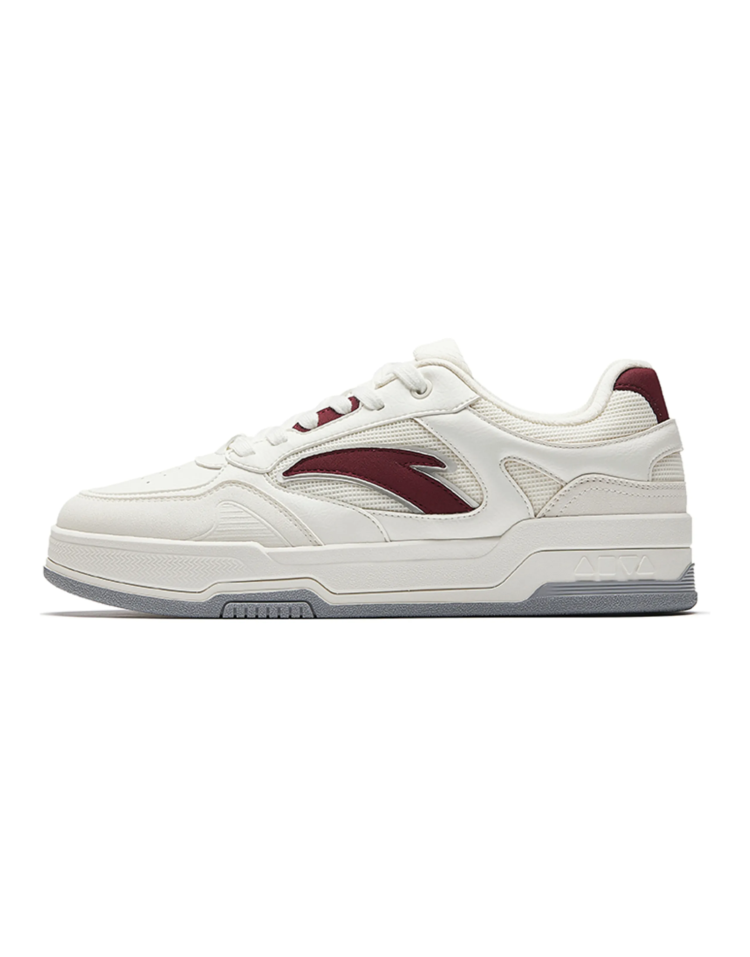 Anta Cyber Minimalist Versatile Cushioned Low-Top Canvas Shoes Men's White Red
