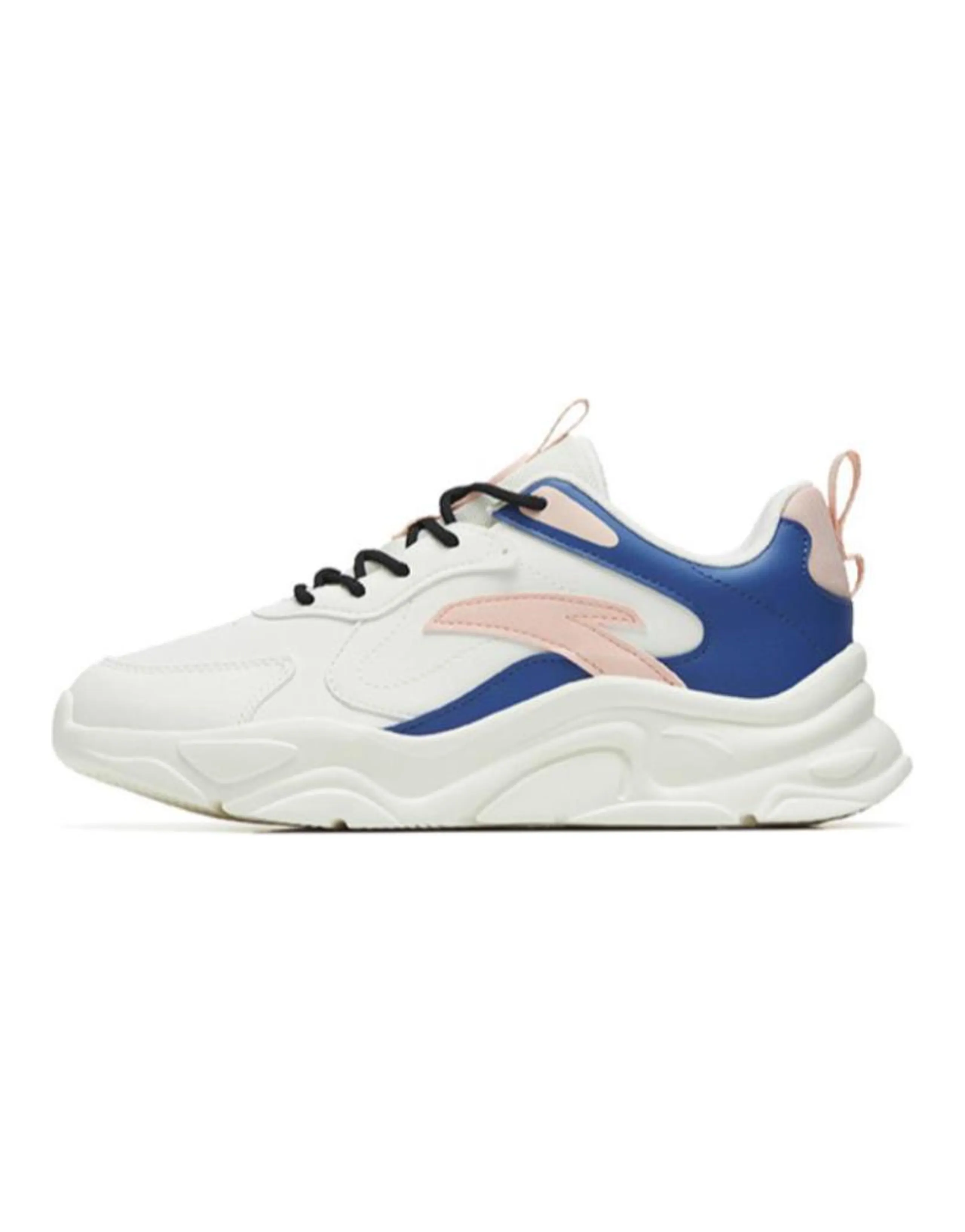 Anta 'Millennium 2.0' Leather Upper Low-Top Sports Casual Shoes Women's White Blue
