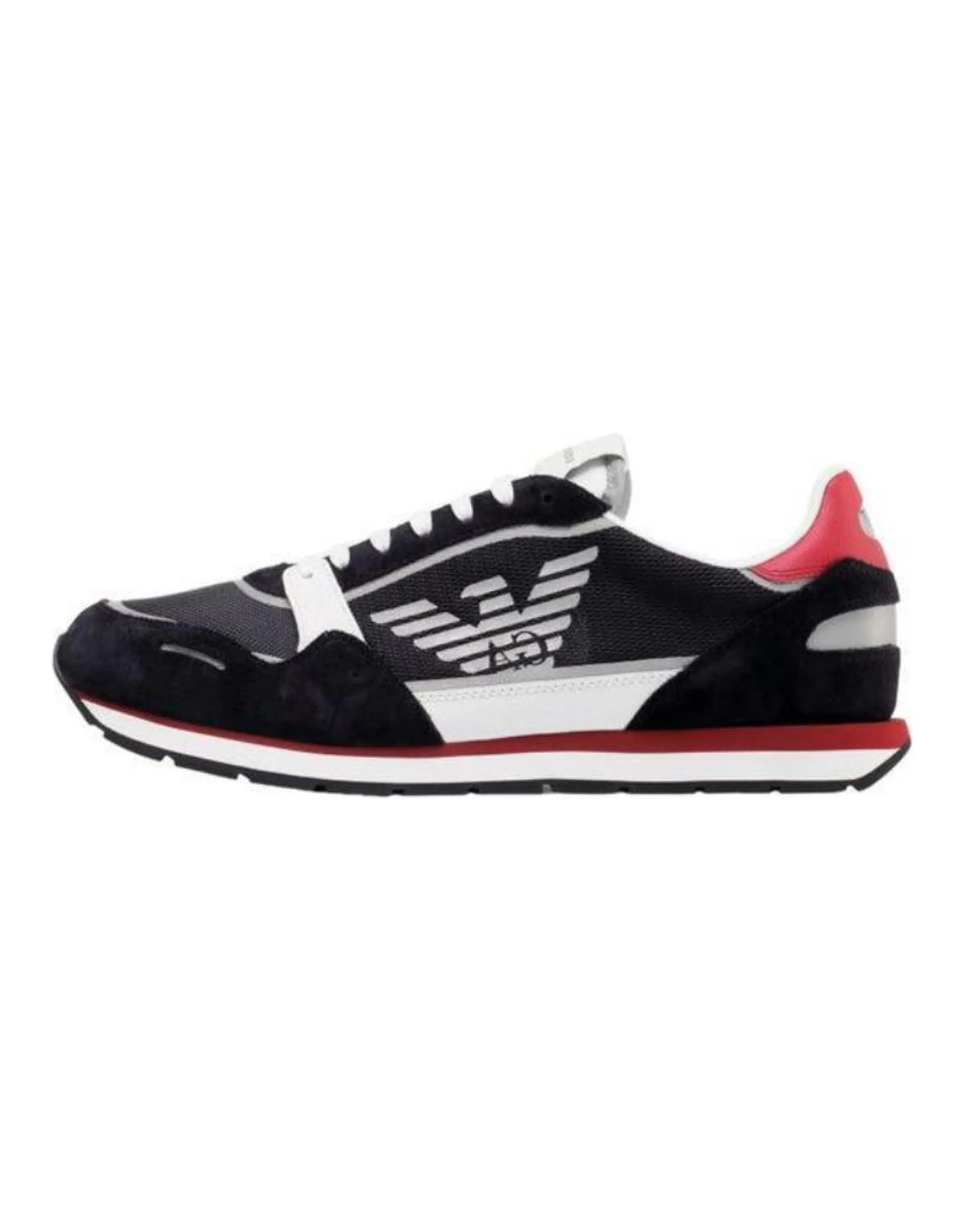 EMPORIO ARMANI Low-Top Casual Shoes Men's Black Red
