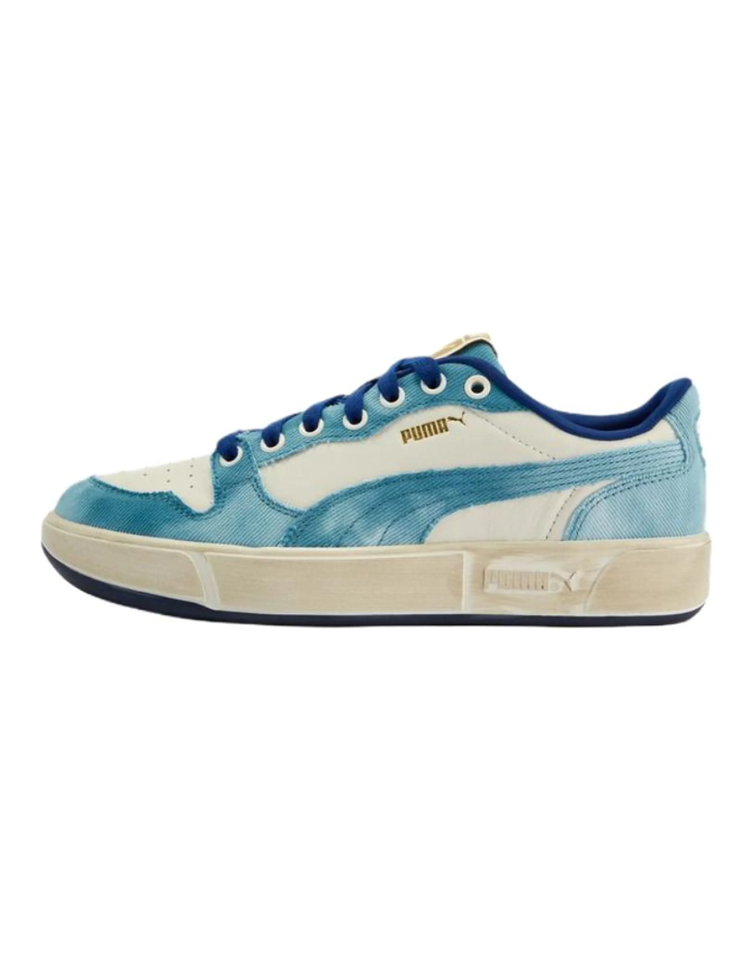 PUMA LX Court Fabric Comfortable Soft Wear-Resistant Low-Top Sneakers Unisex Navy Blue