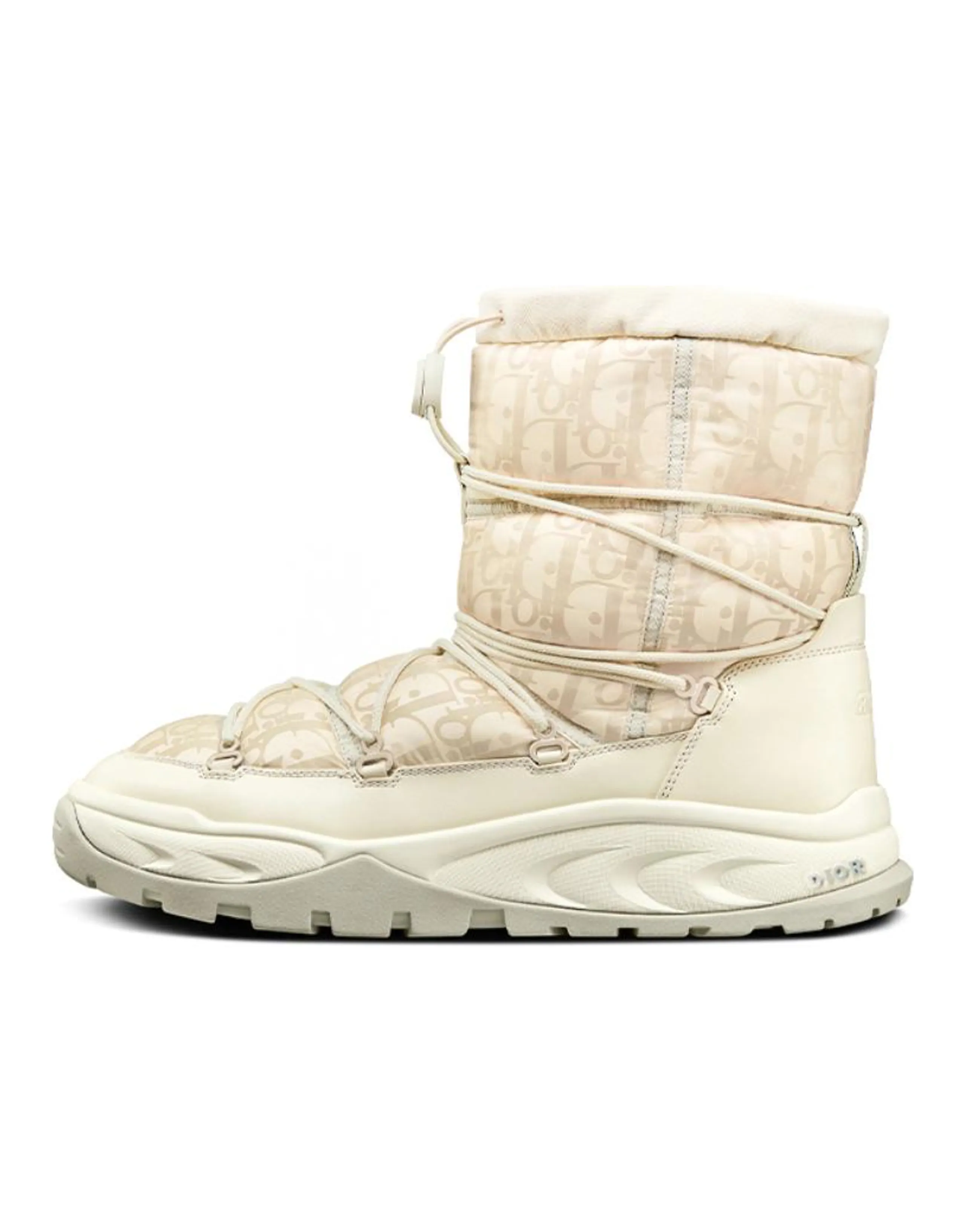 DIOR Snow Warm Slip-Resistant Coverage Short Snow Boots Men's Gray White