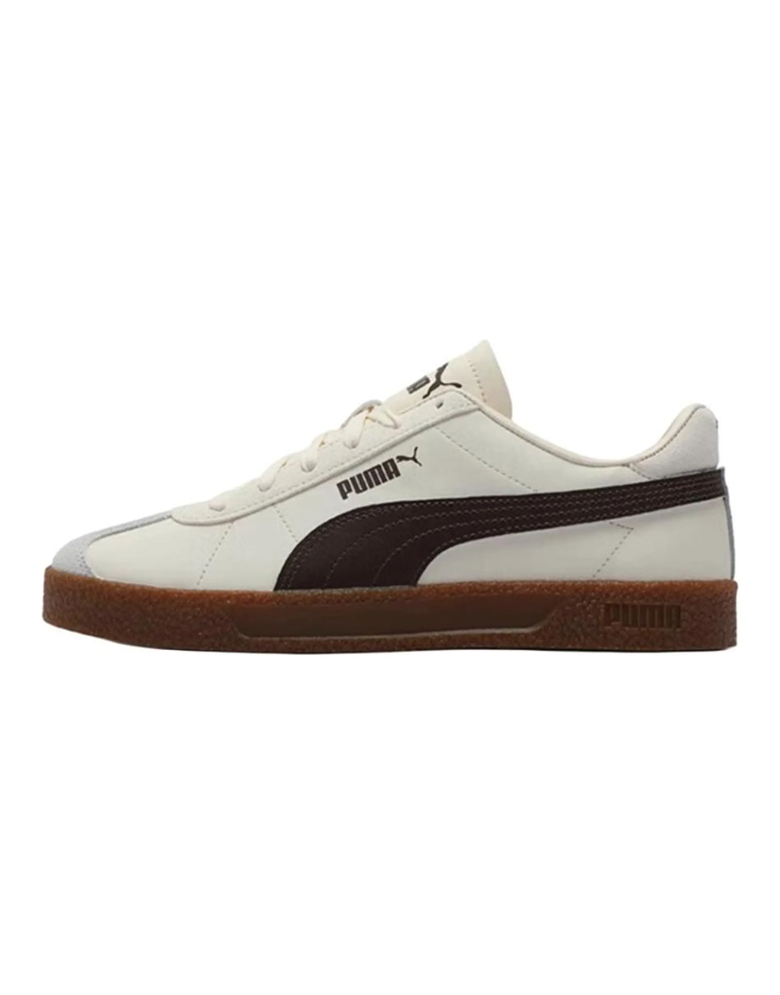PUMA Club Wear-resistant And Lightweight Low-Top Skateboard Shoes Unisex Brown