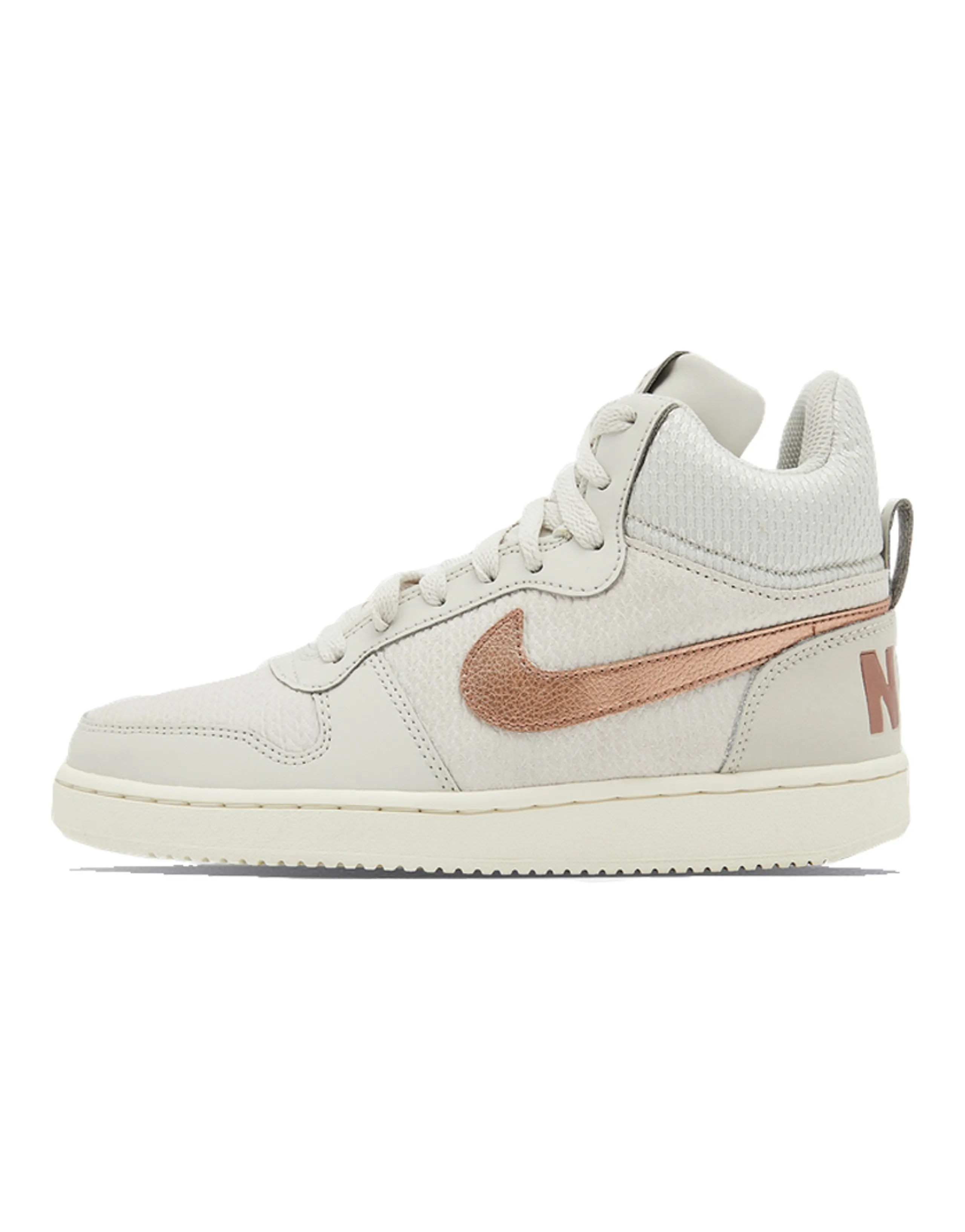 Nike Court Borough Mid Premium Light Bone Metallic Red Bronze Women's
