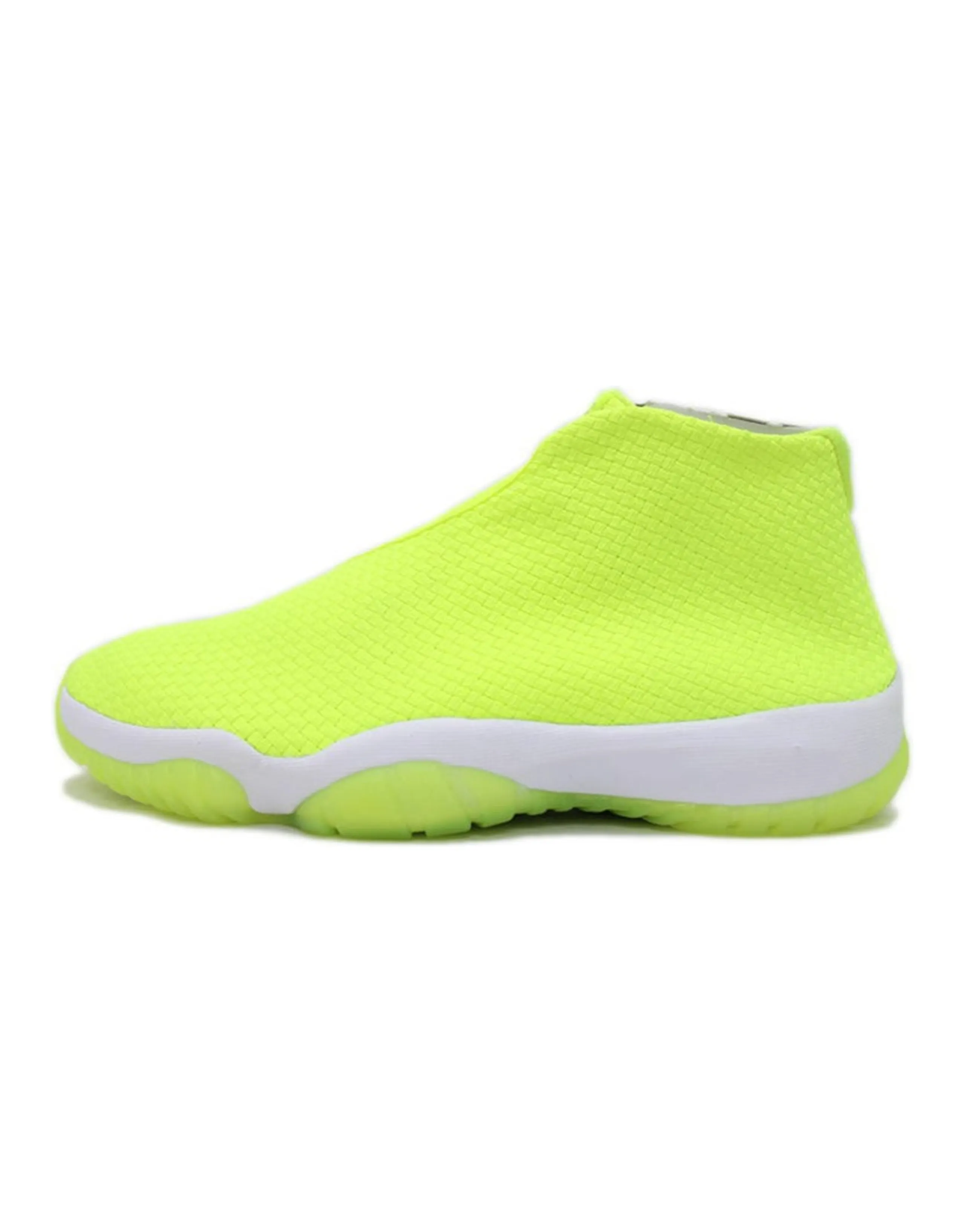 JORDAN Future Vintage Basketball Shoes Men Mid-Top Volt/White