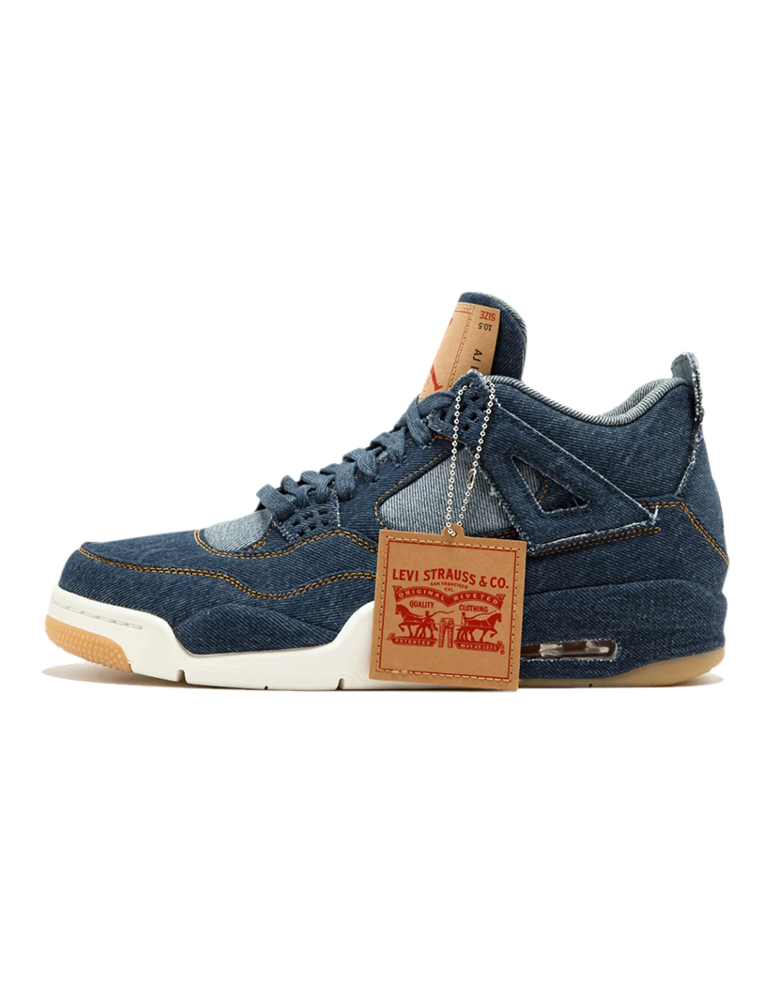 JORDAN 4 Retro Levi's Denim Blank Tag