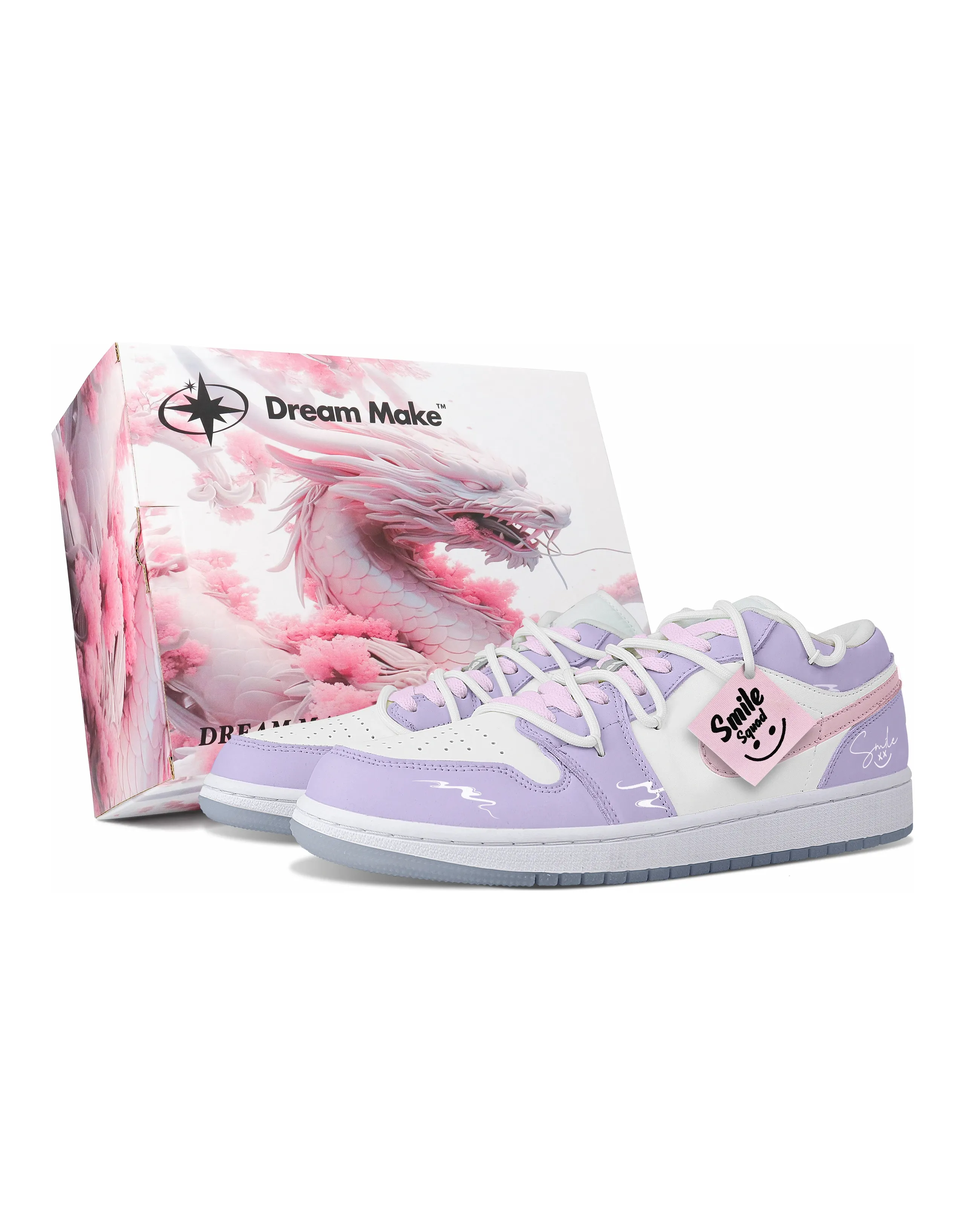 JORDAN Air JORDAN 1 Vintage Basketball Shoes Women's Low Top Purple/Pink