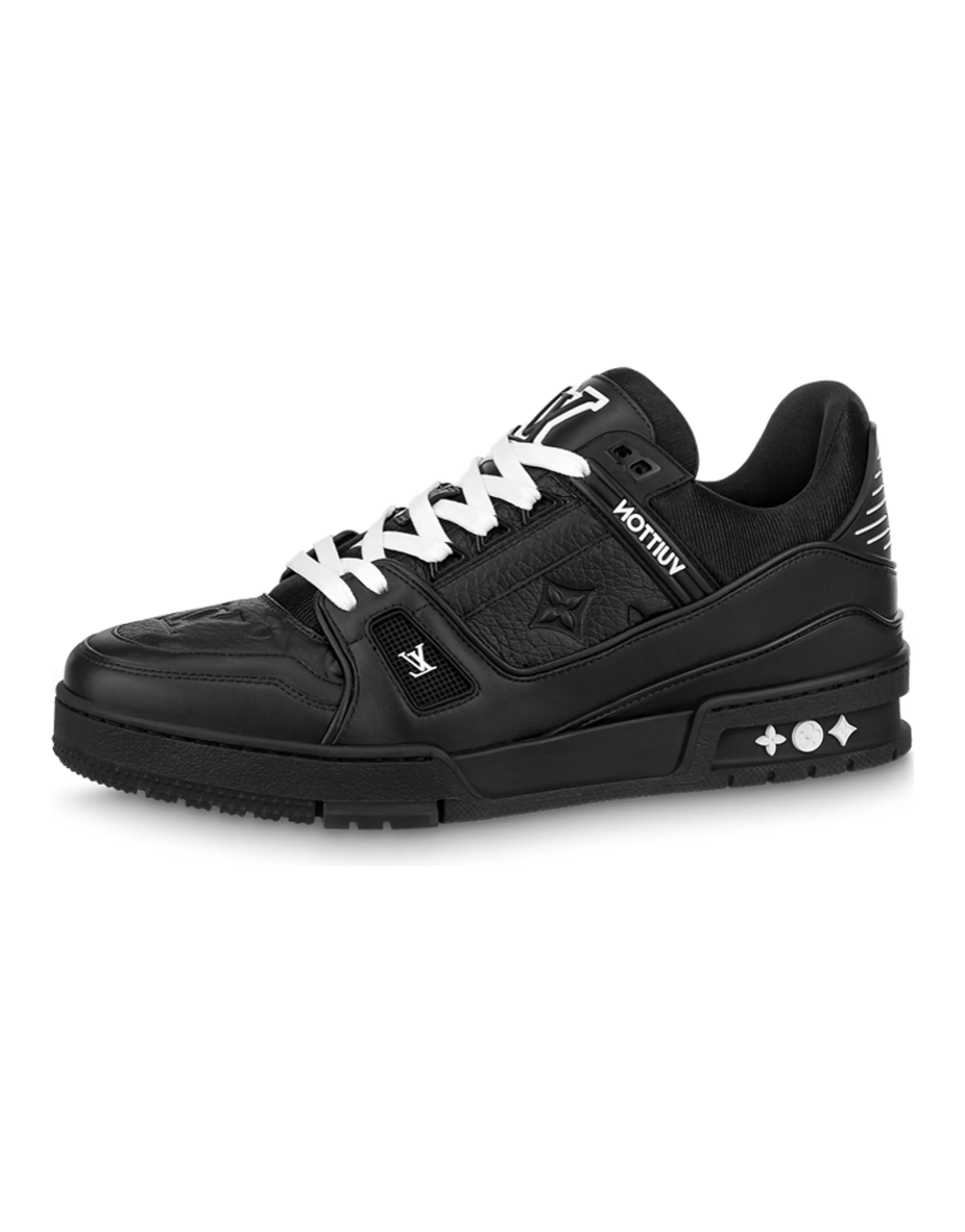 LOUIS VUITTON Trainer Black Embossed Monogram