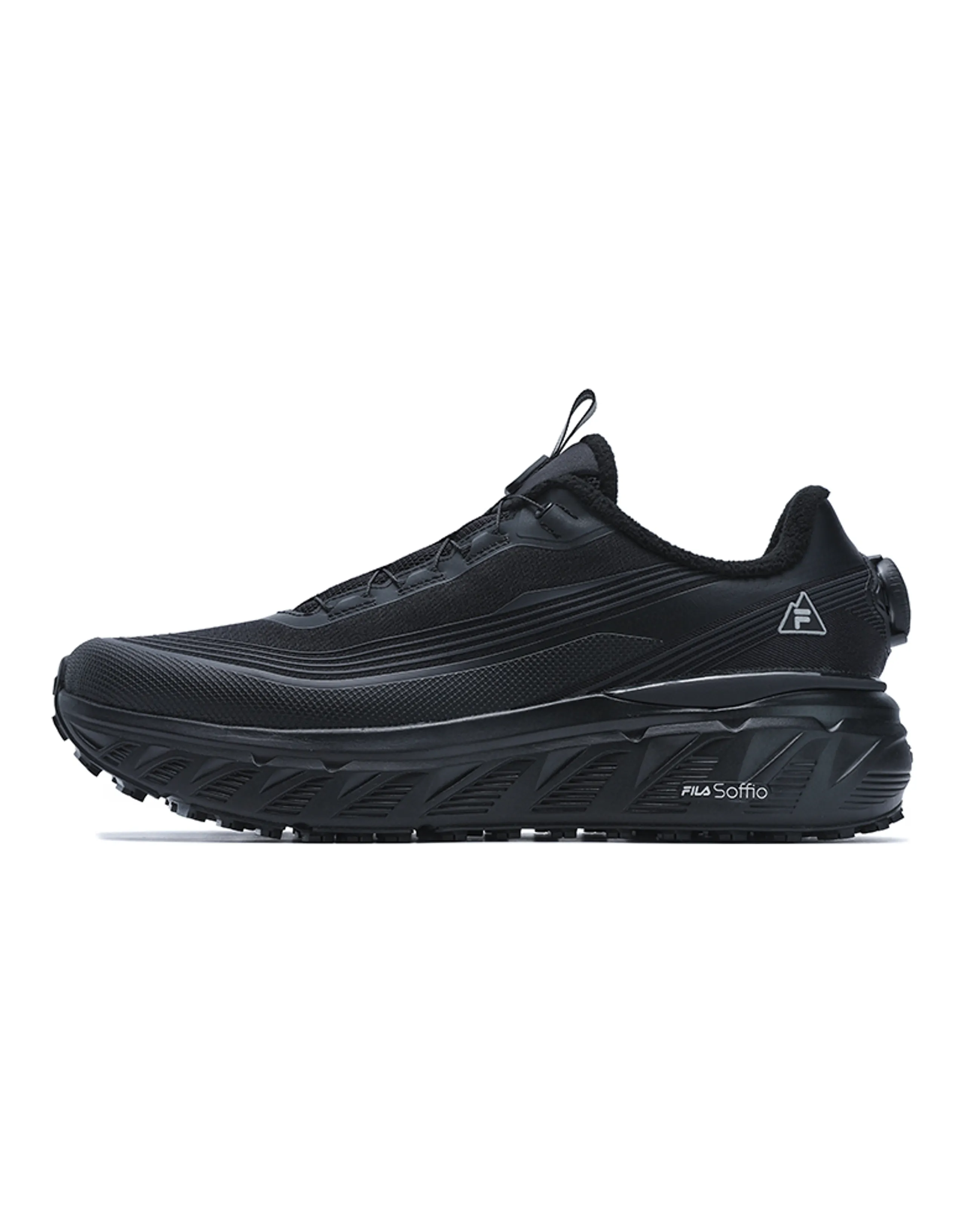 FILA BOA EXPLORER WE Performance Comfort Versatile Wear-Resistant Lightweight Low-Top Running Shoes Men's Black