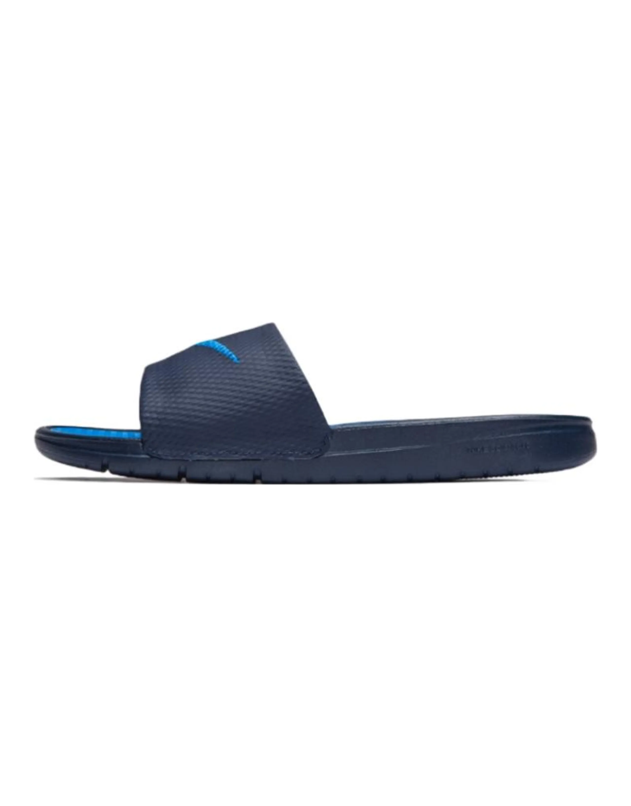 Nike Benassi Solarsoft Slide Sports Slippers Black Blue