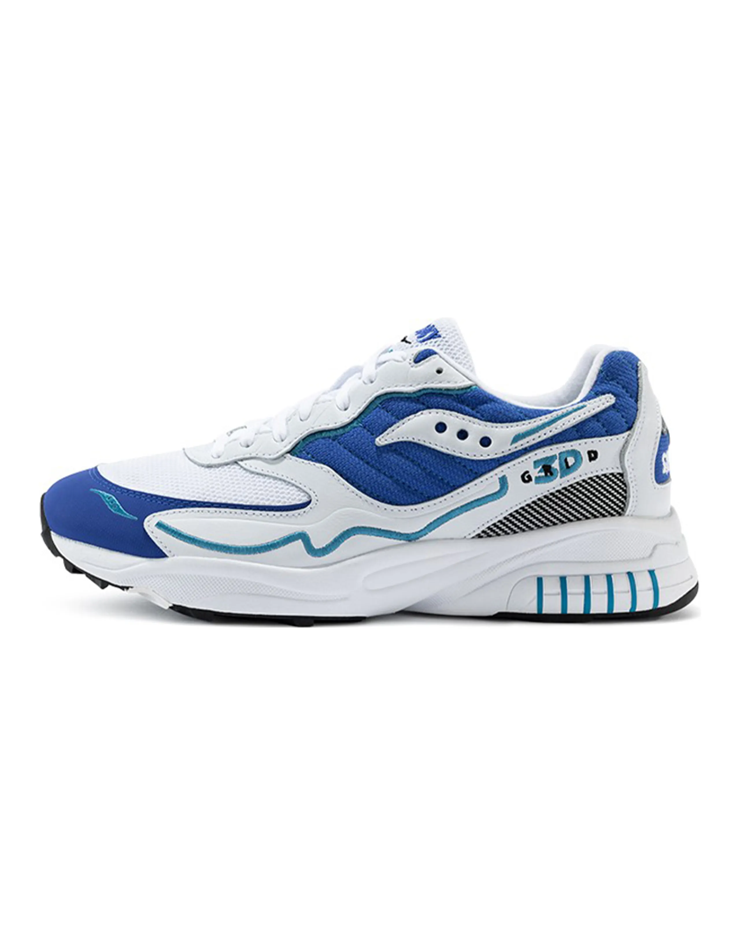 Saucony 3D Grid Hurricane White Royal
