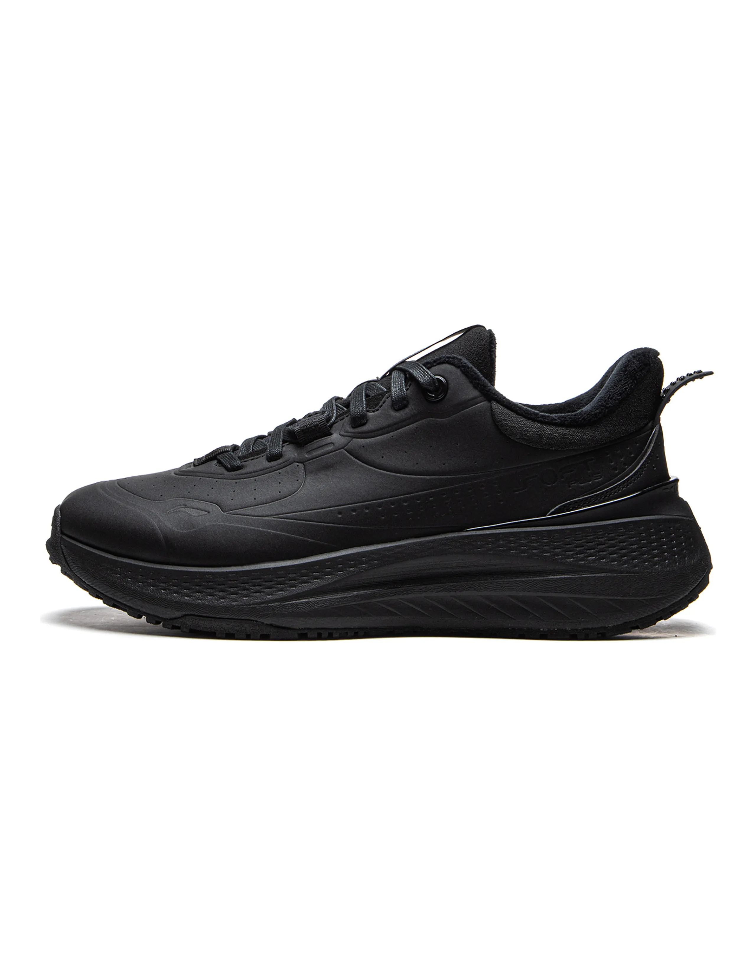 LiNing SOFT PLUS Anti-Slip Wear-Resistant Low-Top Casual Shoes Men's Black