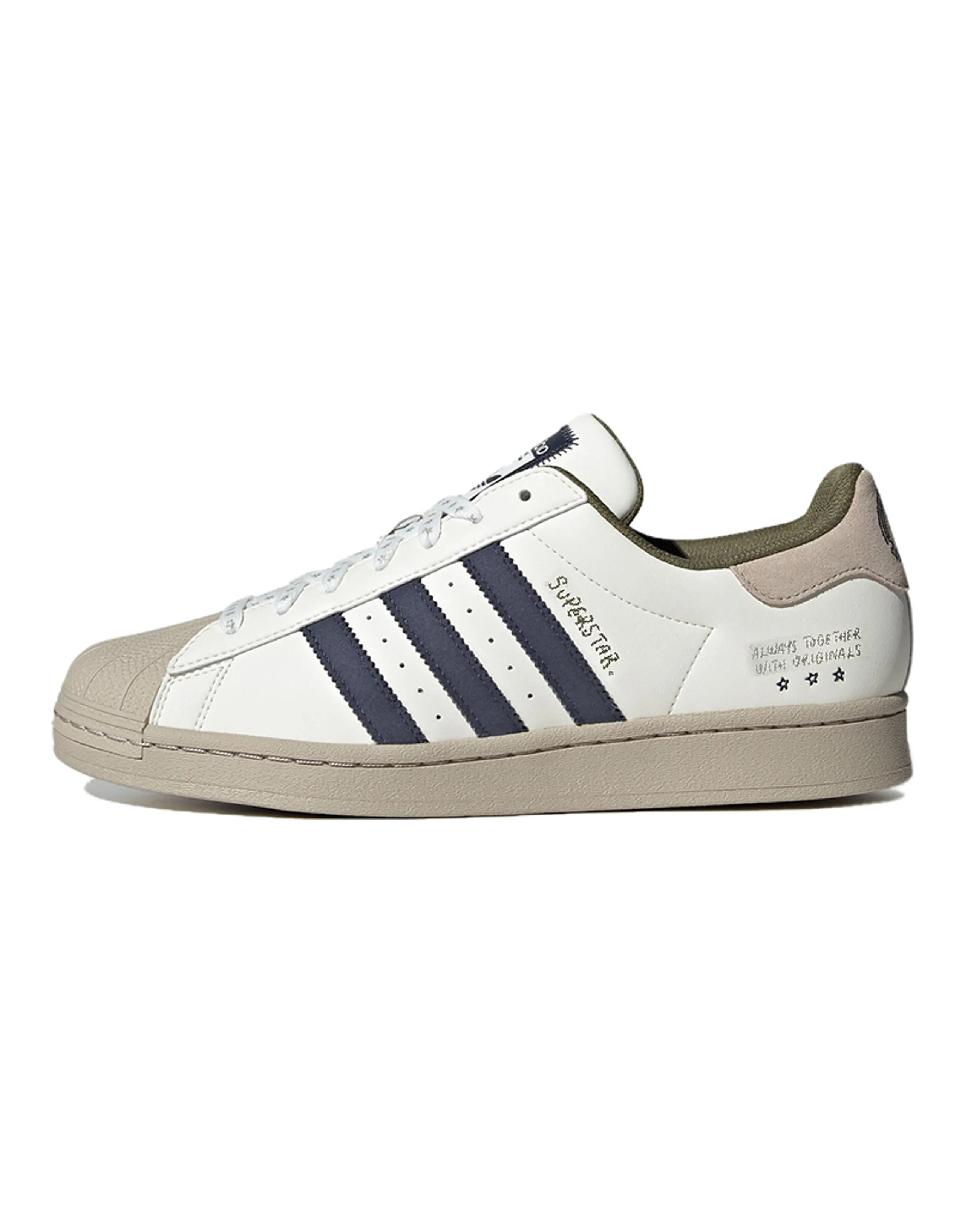 Adidas Originals Originals Superstar 'White Beige Navy'