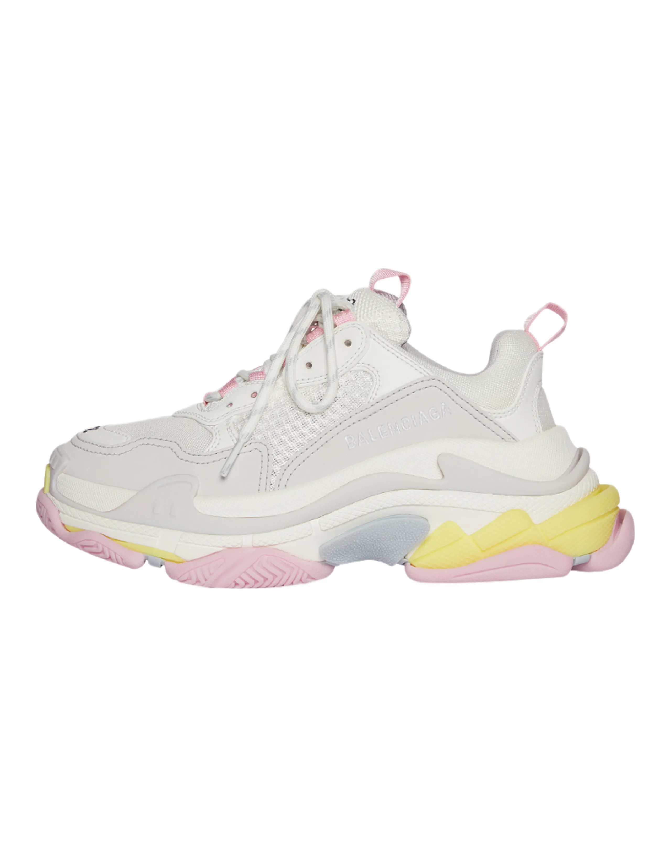 Balenciaga Triple S White Yellow Women's