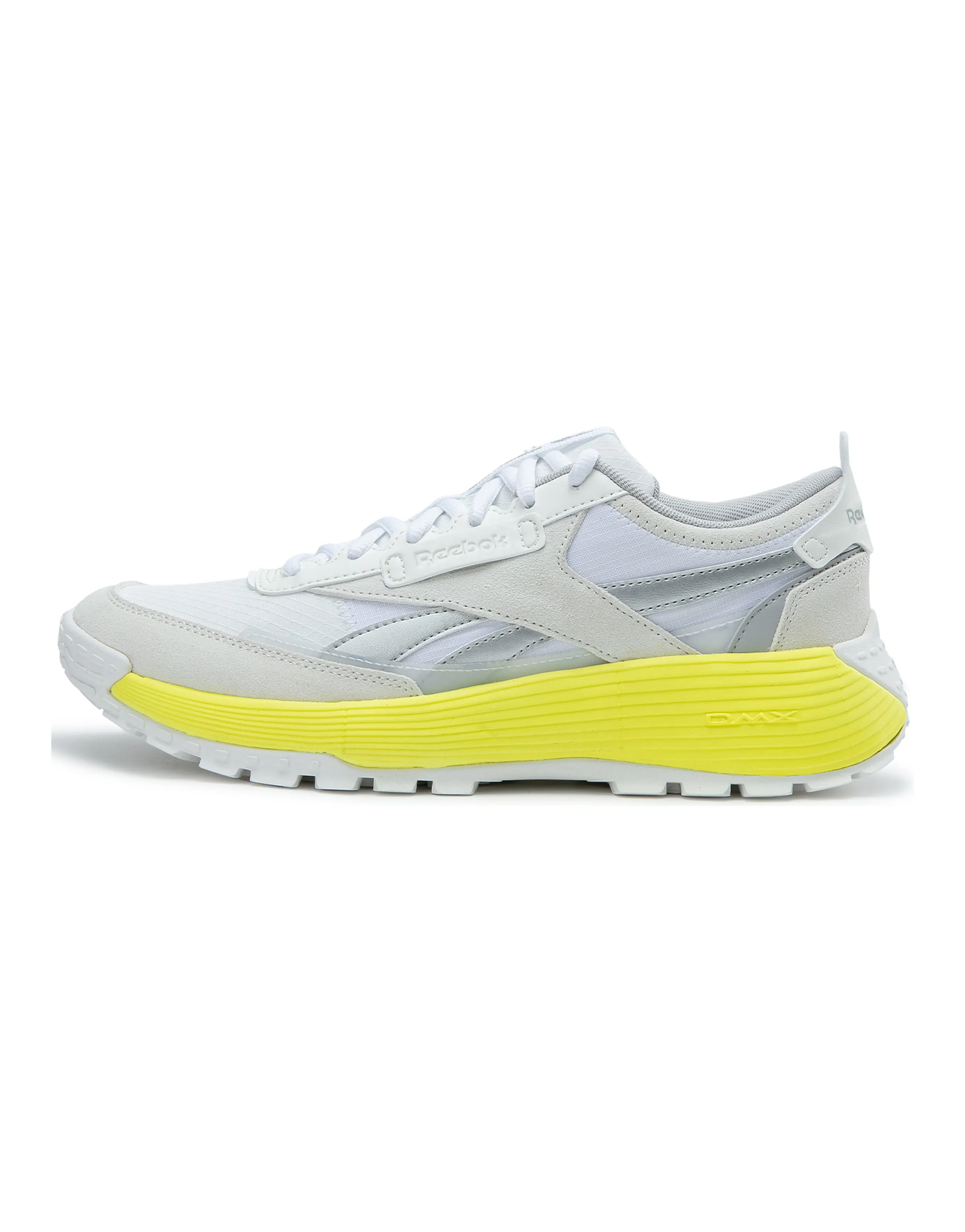 Reebok Wear-Resistant Breathable Slip-Resistant Low-Top Running Shoes Unisex White Yellow