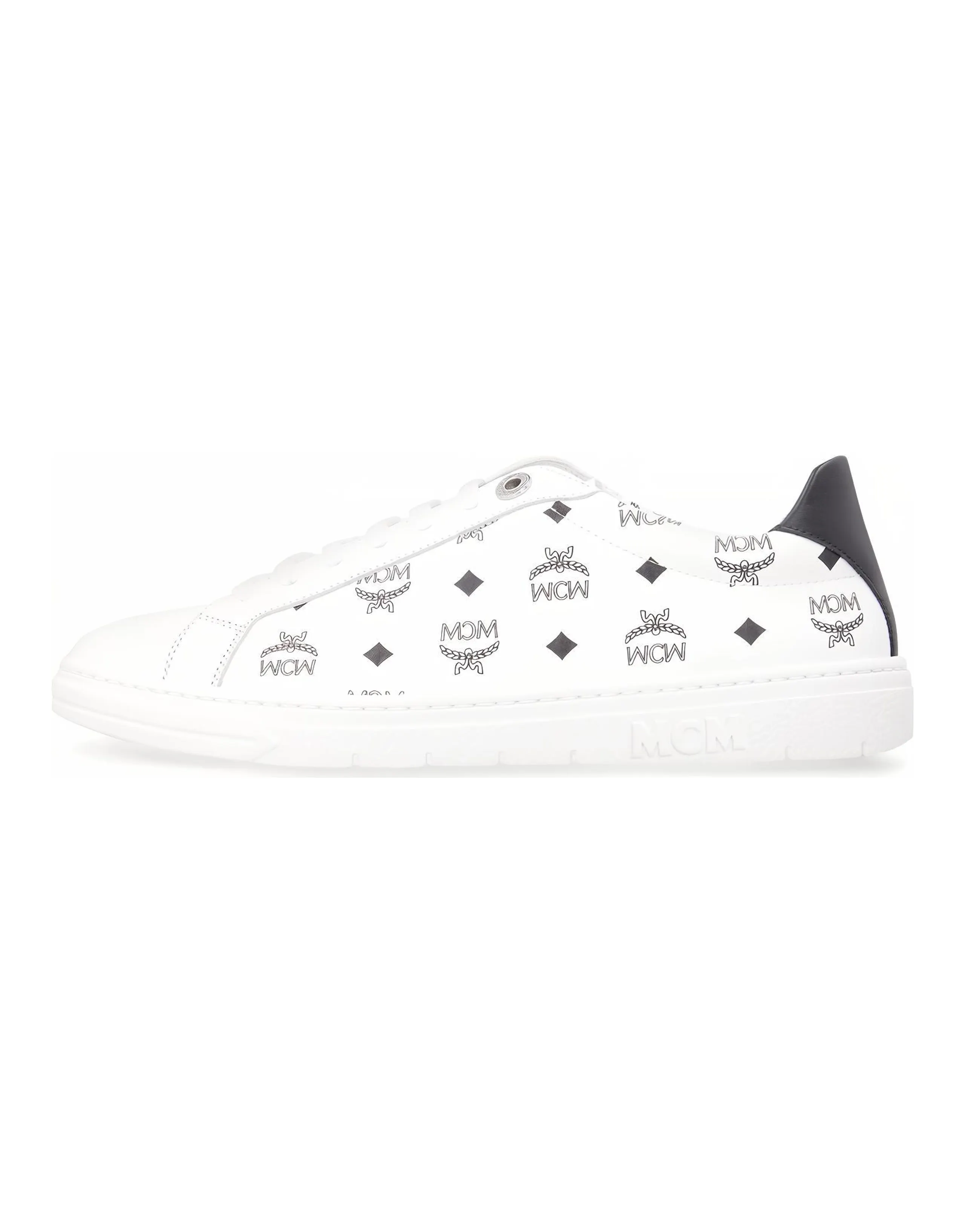 MCM Terrain Stylish Skateboarding Shoes Women's White Black