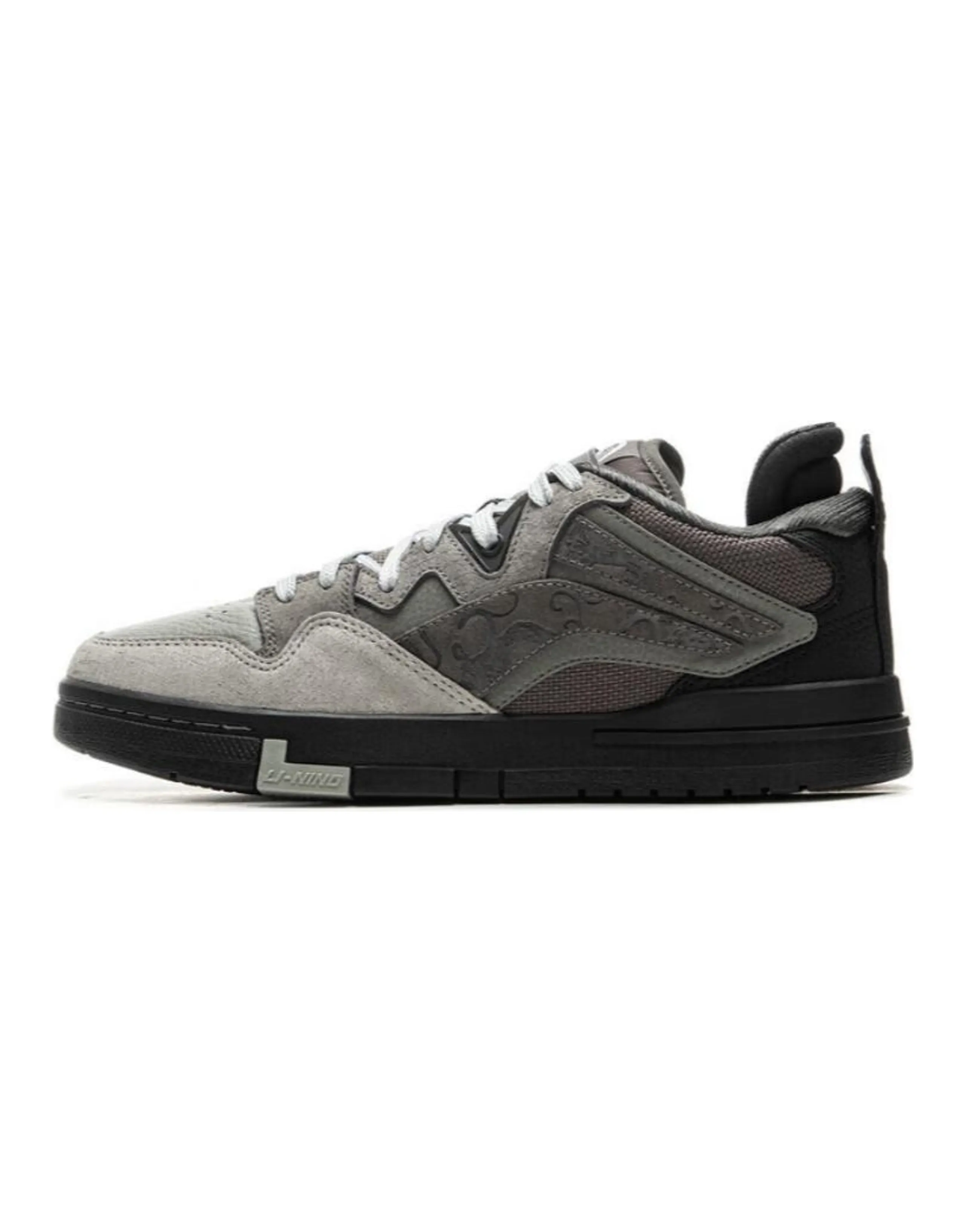 LI-NING Weiwu Pro Special Story Edition Comfortable Versatile Slip-Resistant Wear-Resistant Low-Top Skate Shoes Men's Gray Black