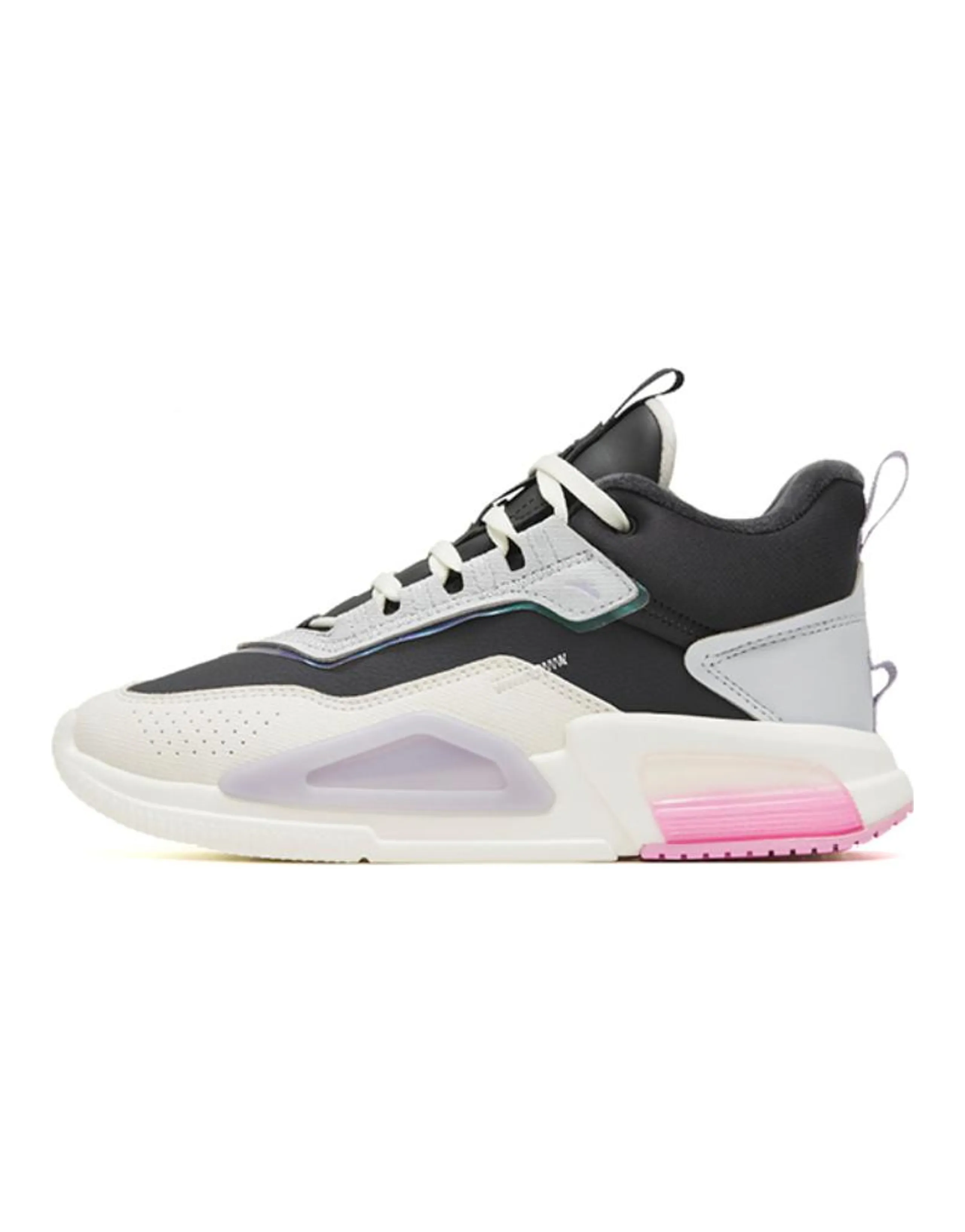 Anta Rubik's Cube 4 Cushioning Warm High-Top Sports Casual Shoes Women's Black White
