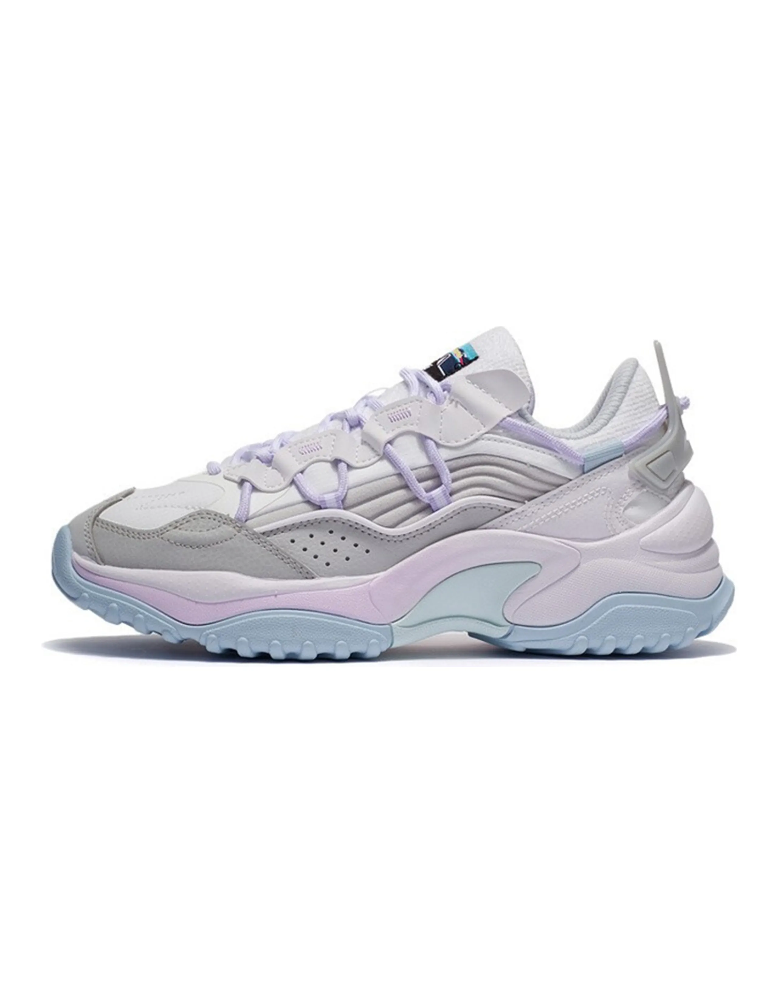 LiNing Aurora WindWalker V2 Cushioning Low-Top Sports Casual Shoes Women's White Gray