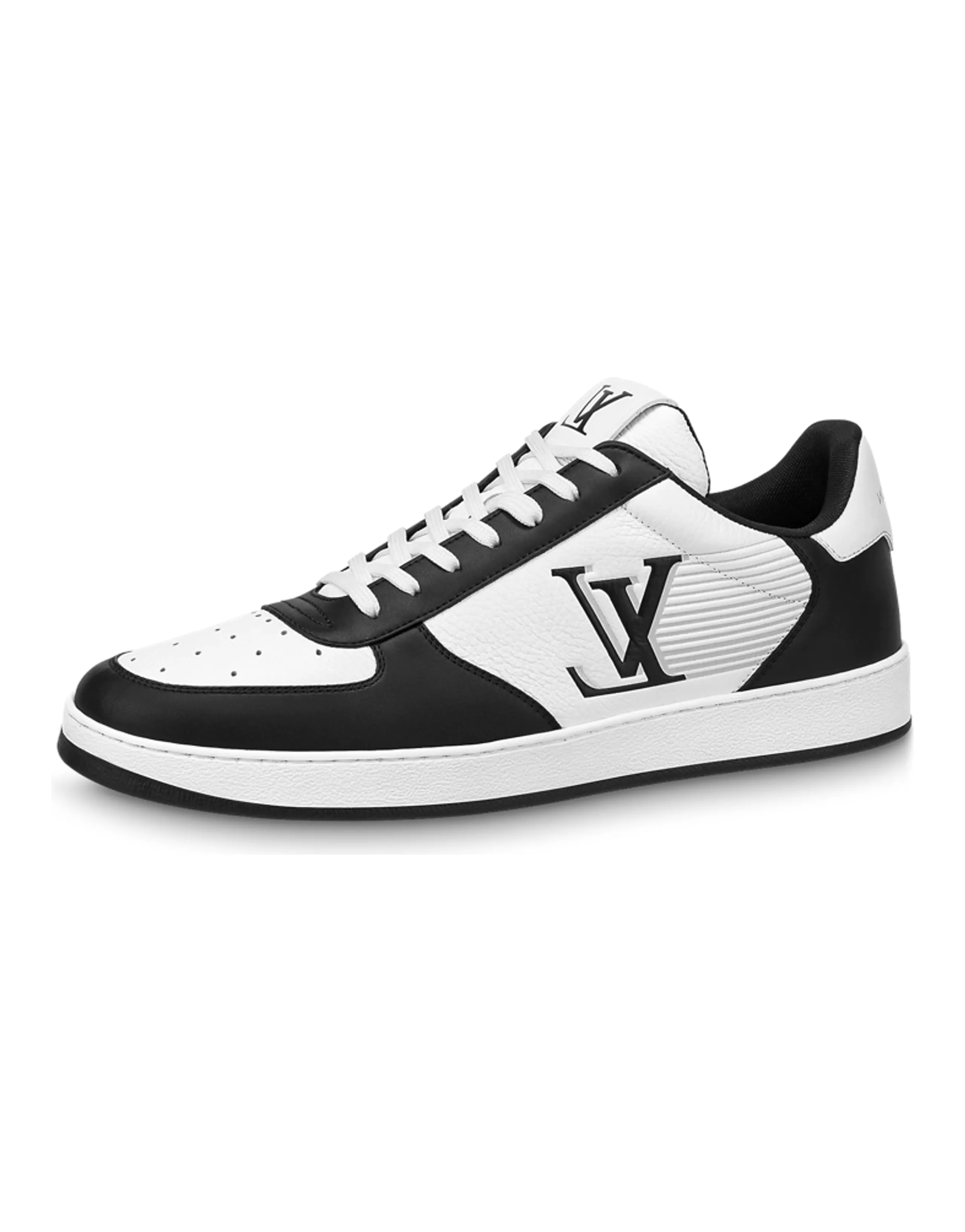 LOUIS VUITTON Rivoli Sneakers 'White With Stripes And Black Logo'