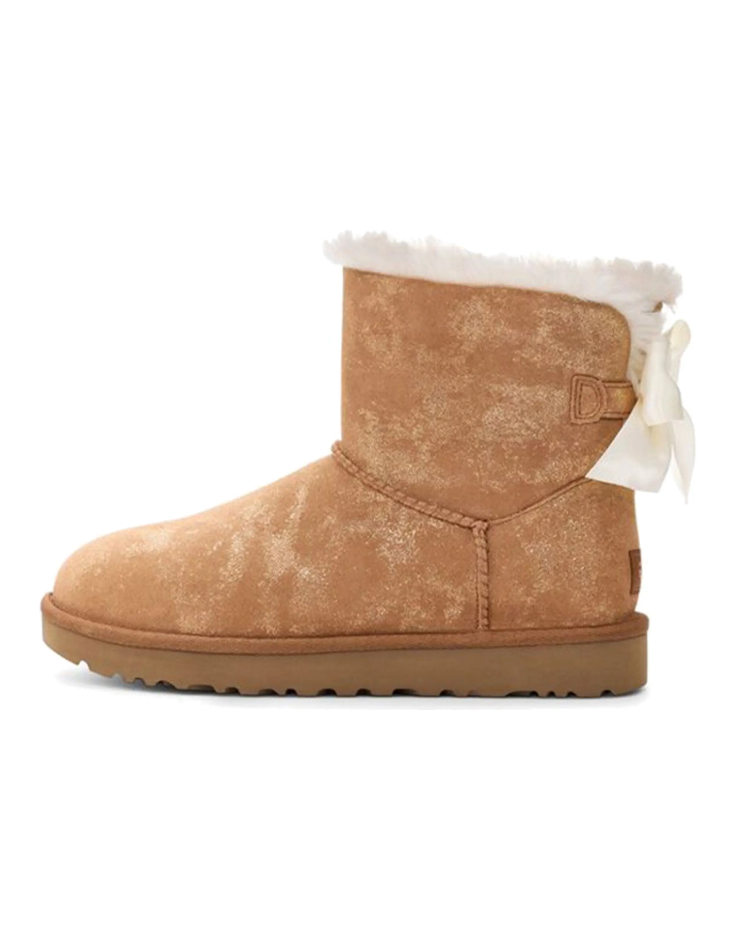 UGG Mini Bailey Bow Glimmer Chestnut Women's