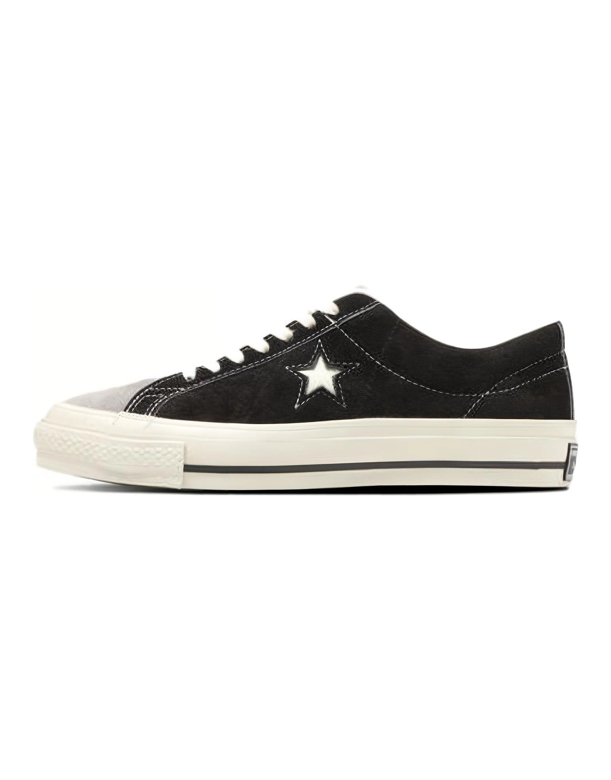 Converse One Star J VTG Suede Durable Breathable Low-Top Canvas Shoes Unisex Black