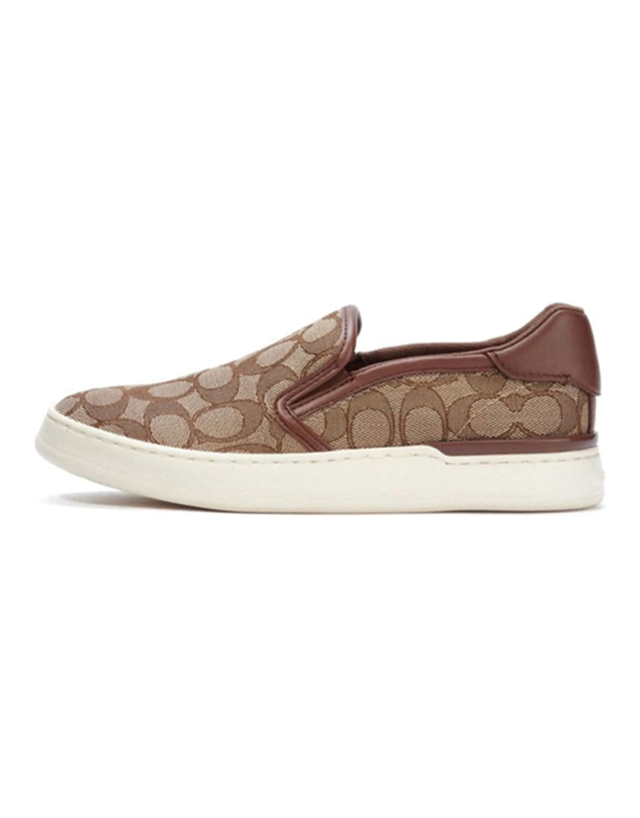 COACH Low-Top Stylish Skateboarding Shoes Women's Khaki